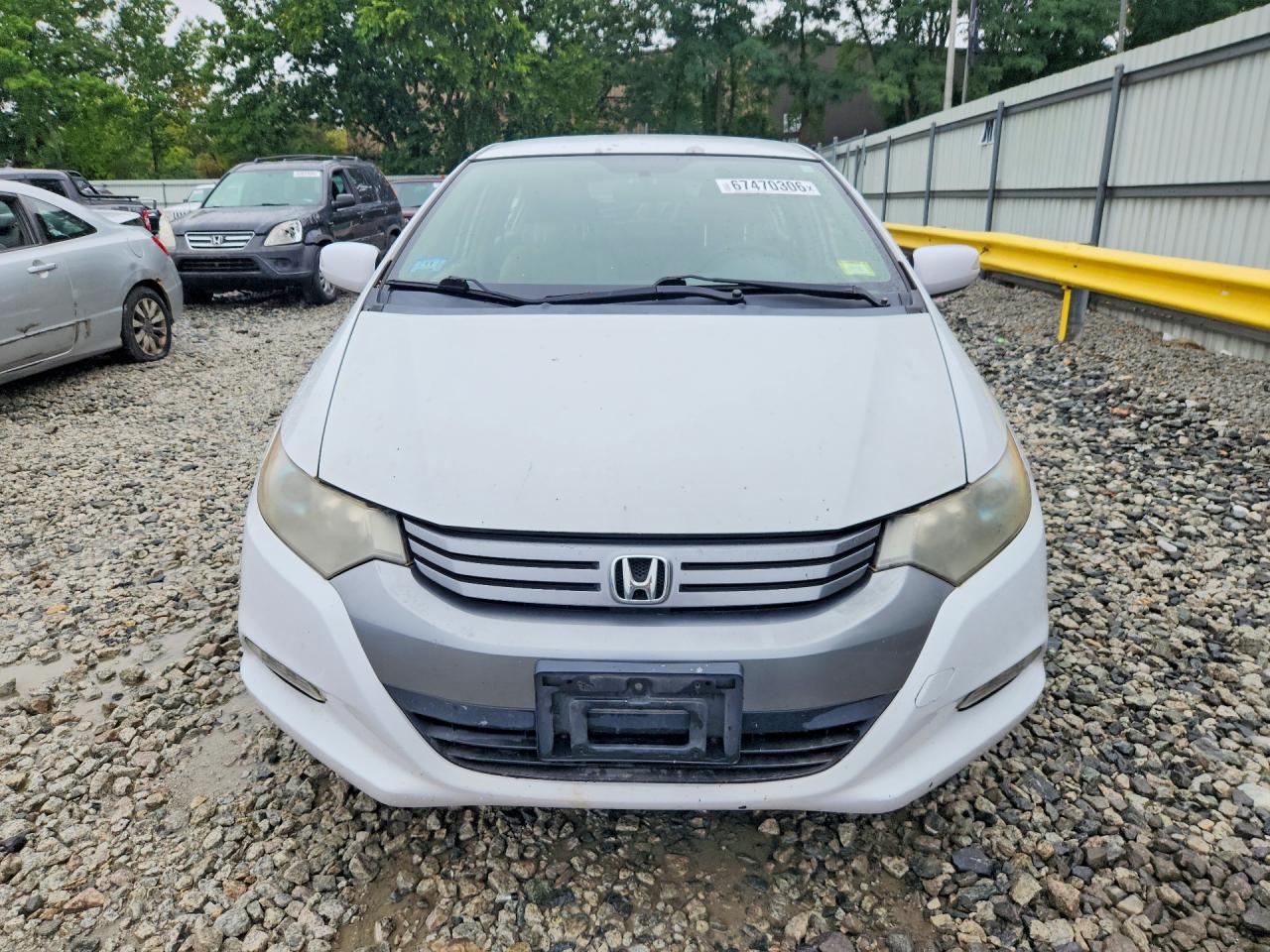 2010 Honda Insight Ex White vin: JHMZE2H74AS011464