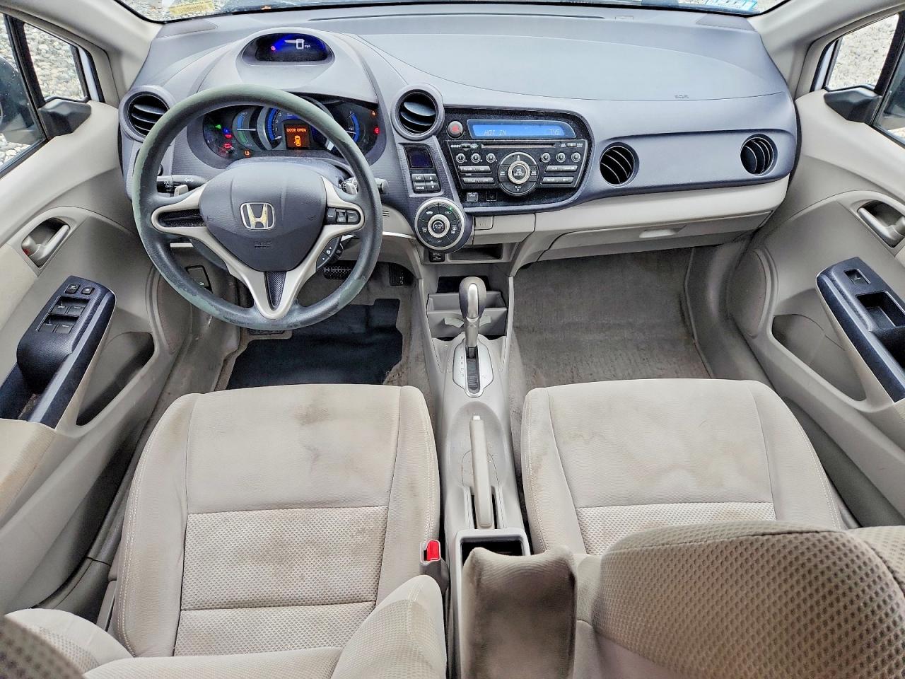2010 Honda Insight Ex White vin: JHMZE2H74AS011464