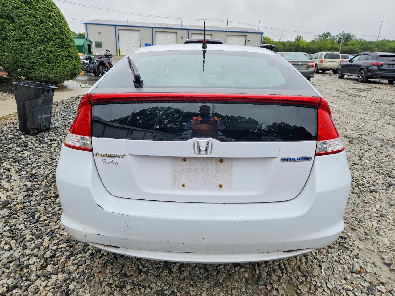 2010 Honda Insight Ex White vin: JHMZE2H74AS011464