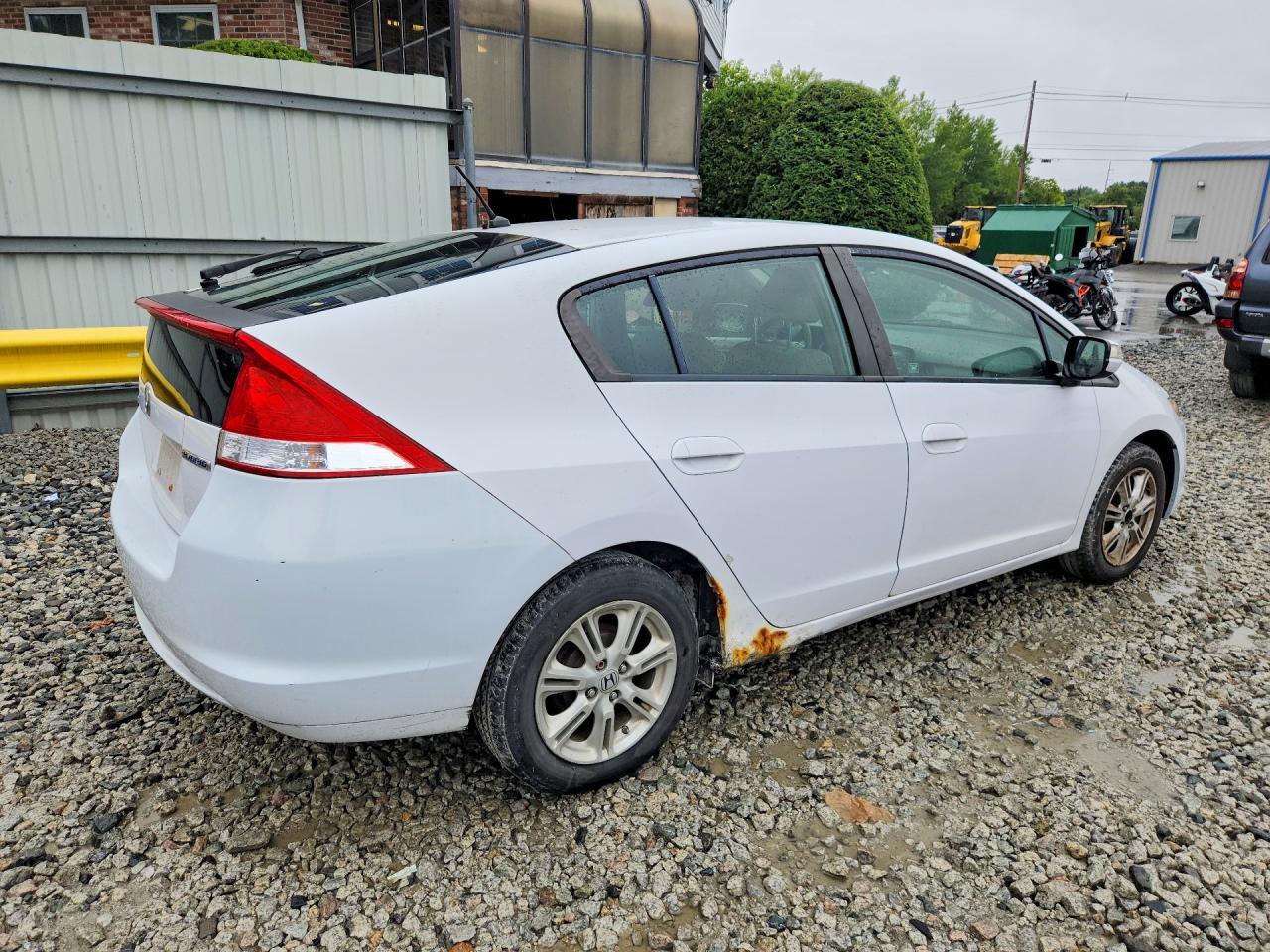 2010 Honda Insight Ex White vin: JHMZE2H74AS011464