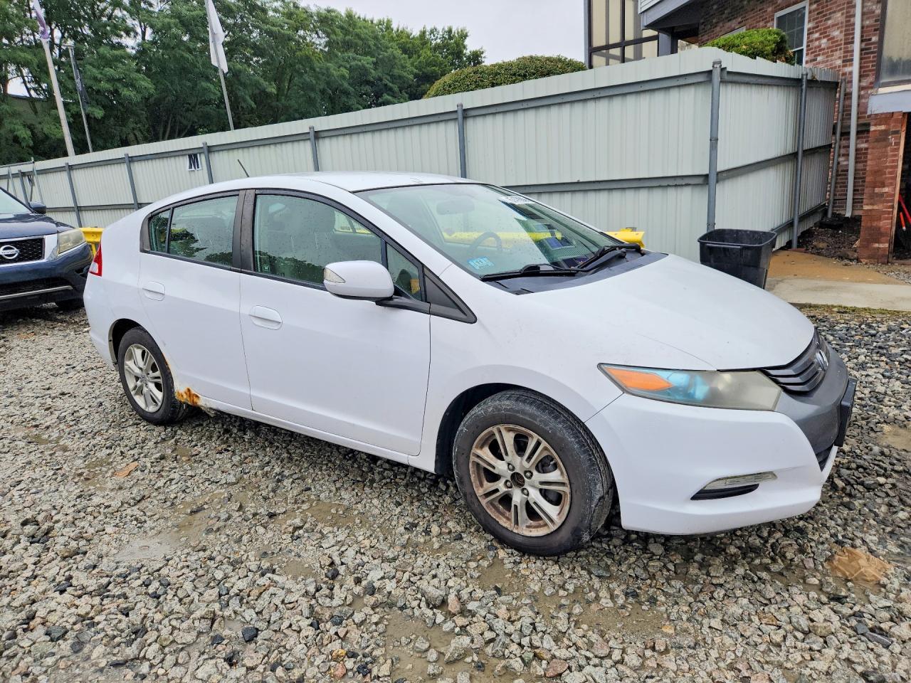 2010 Honda Insight Ex White vin: JHMZE2H74AS011464