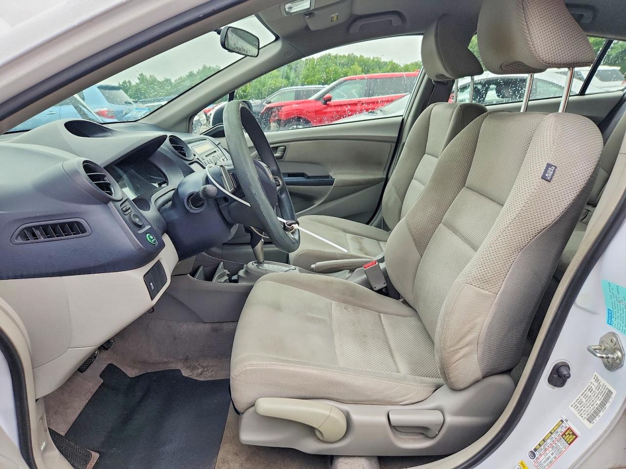 2010 Honda Insight Ex White vin: JHMZE2H74AS011464