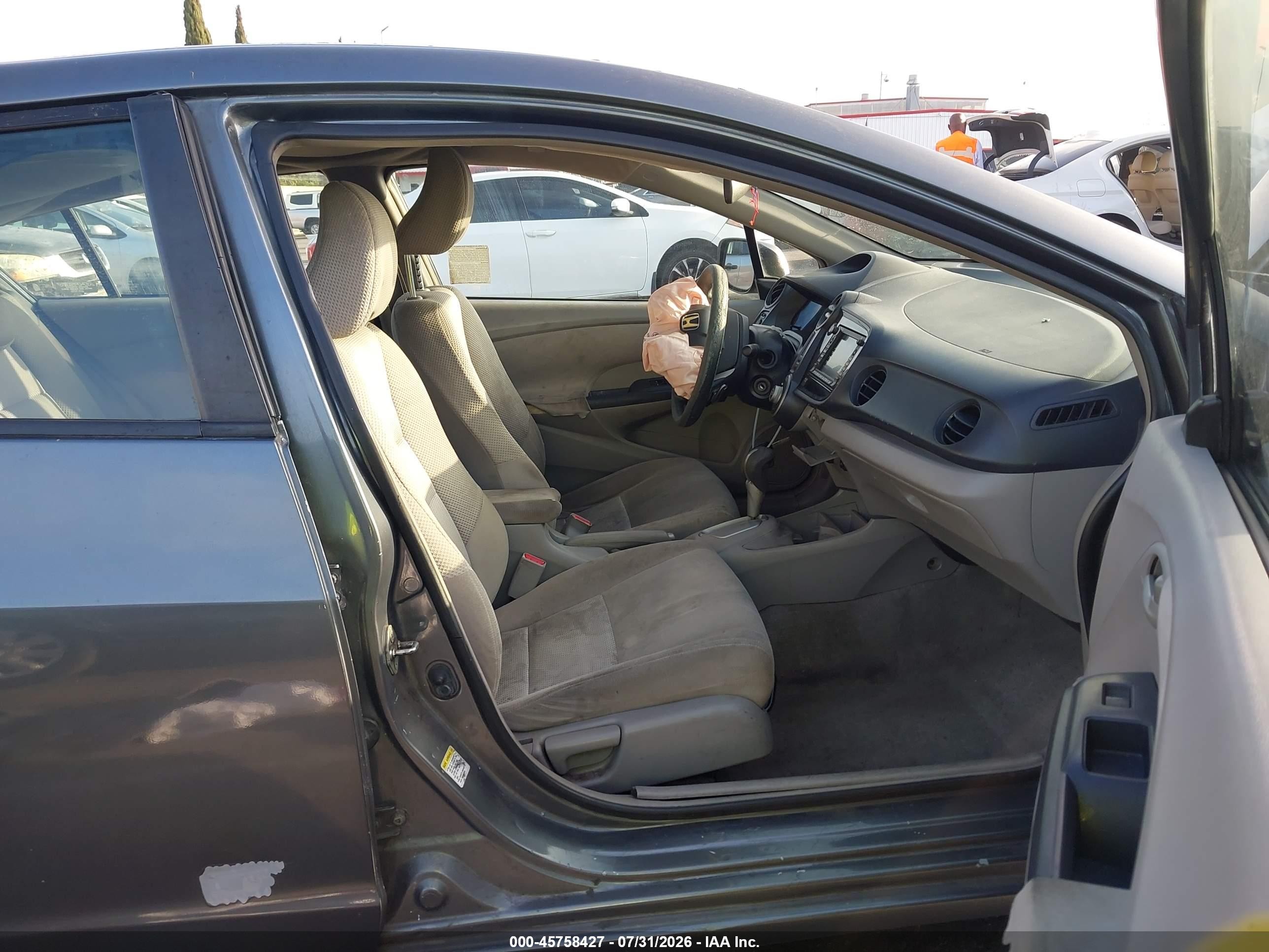 2010 Honda Insight Ex Gray vin: JHMZE2H74AS028944