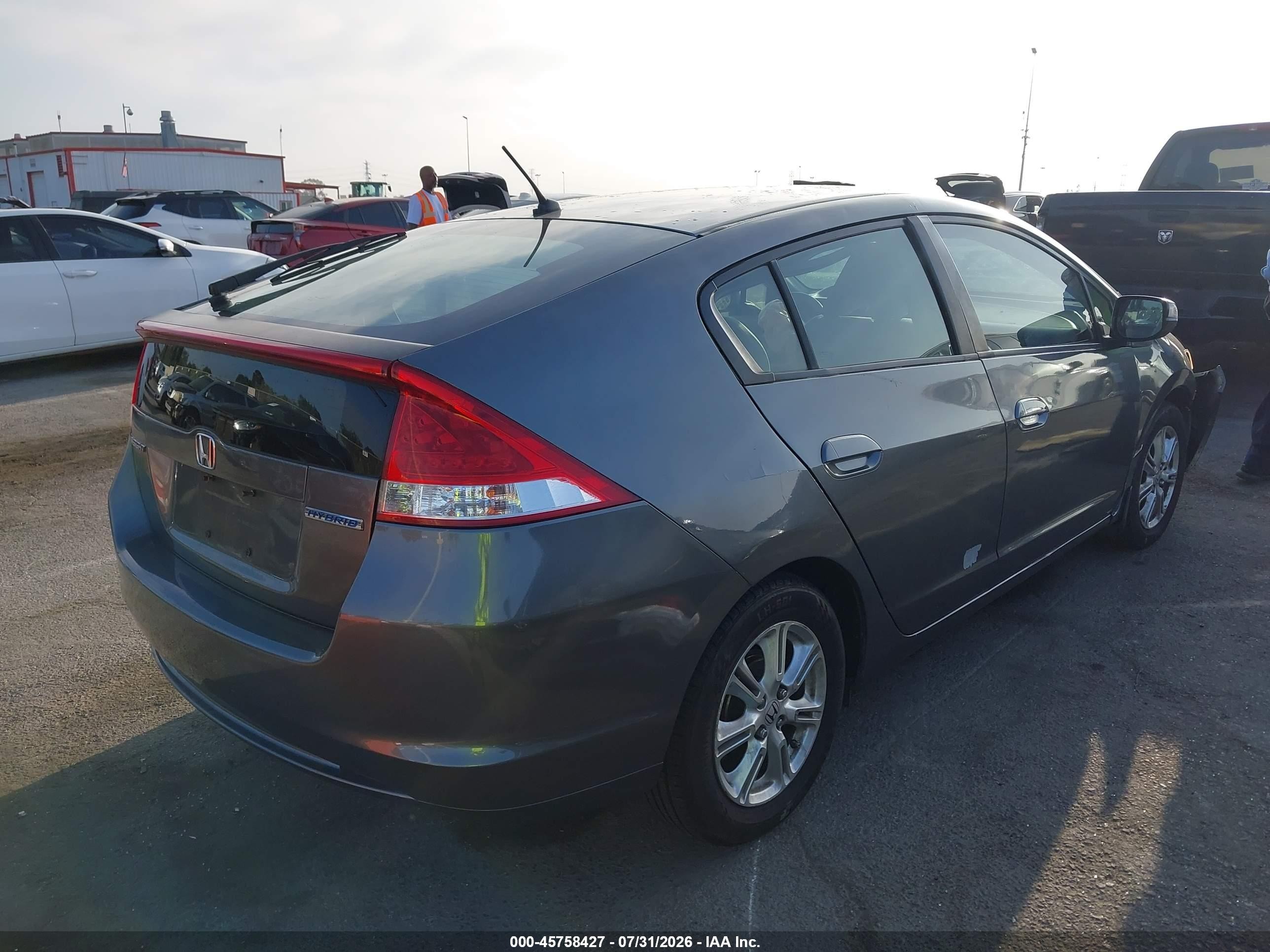 2010 Honda Insight Ex Gray vin: JHMZE2H74AS028944