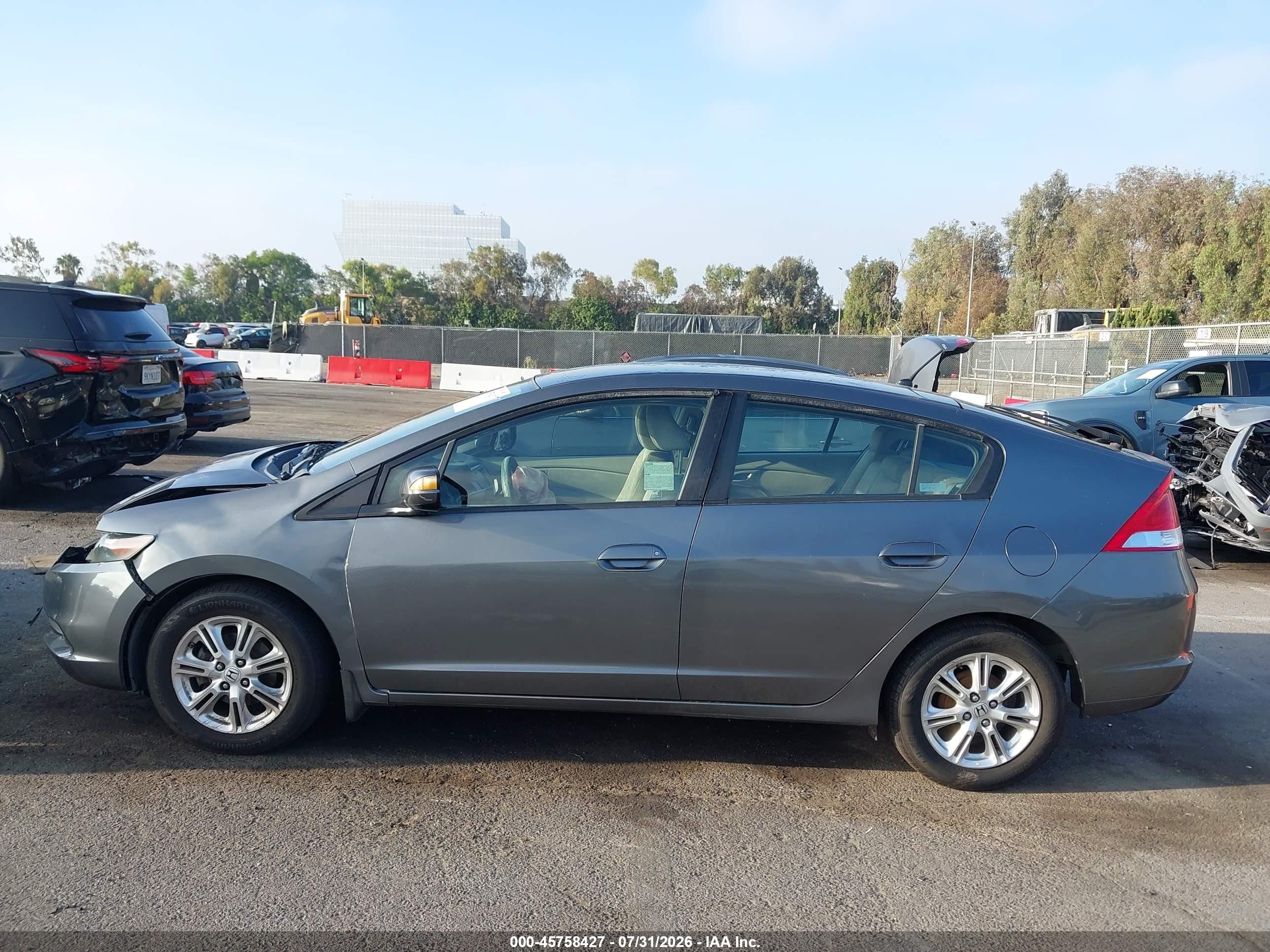 2010 Honda Insight Ex Gray vin: JHMZE2H74AS028944