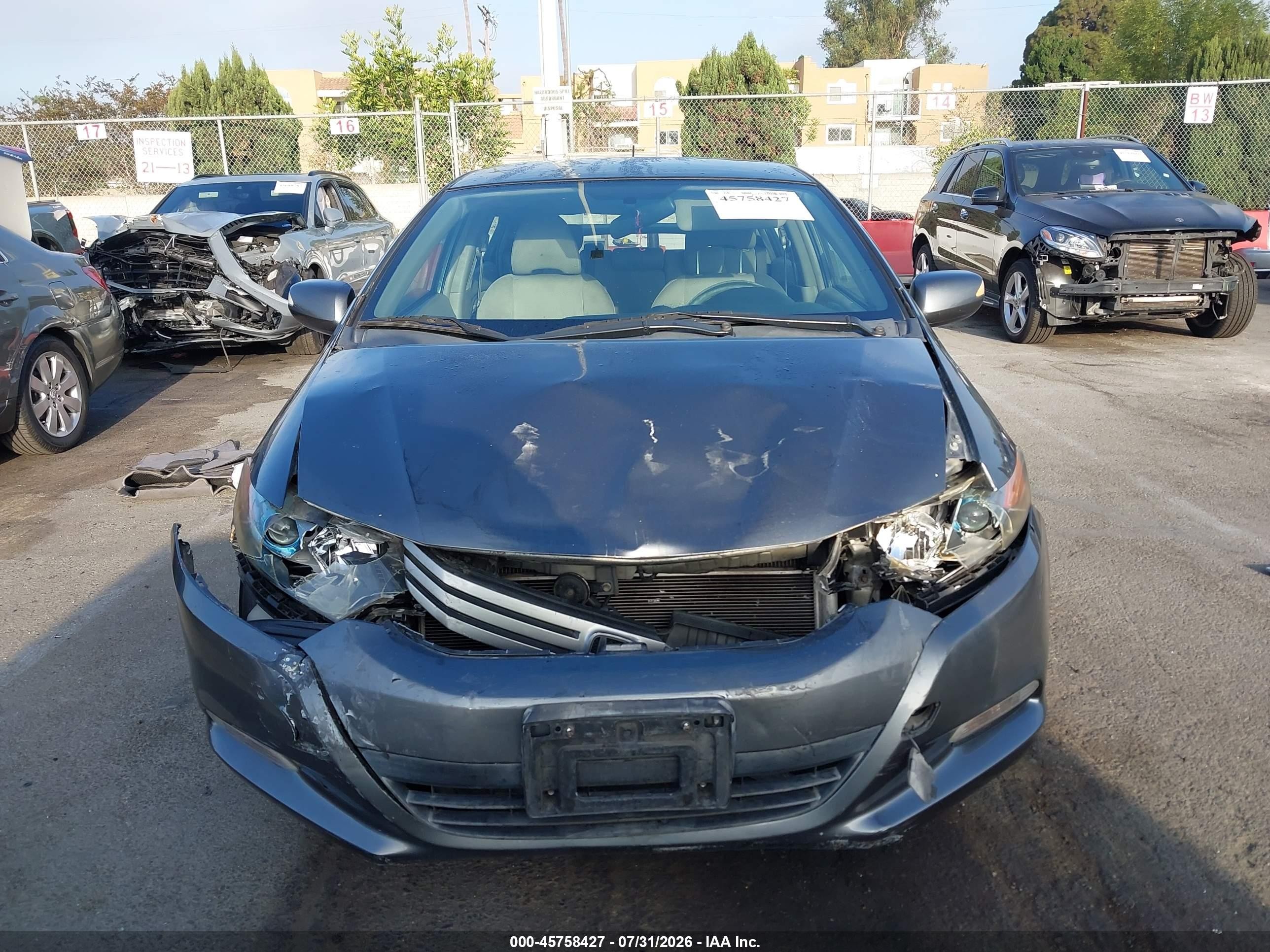 2010 Honda Insight Ex Gray vin: JHMZE2H74AS028944