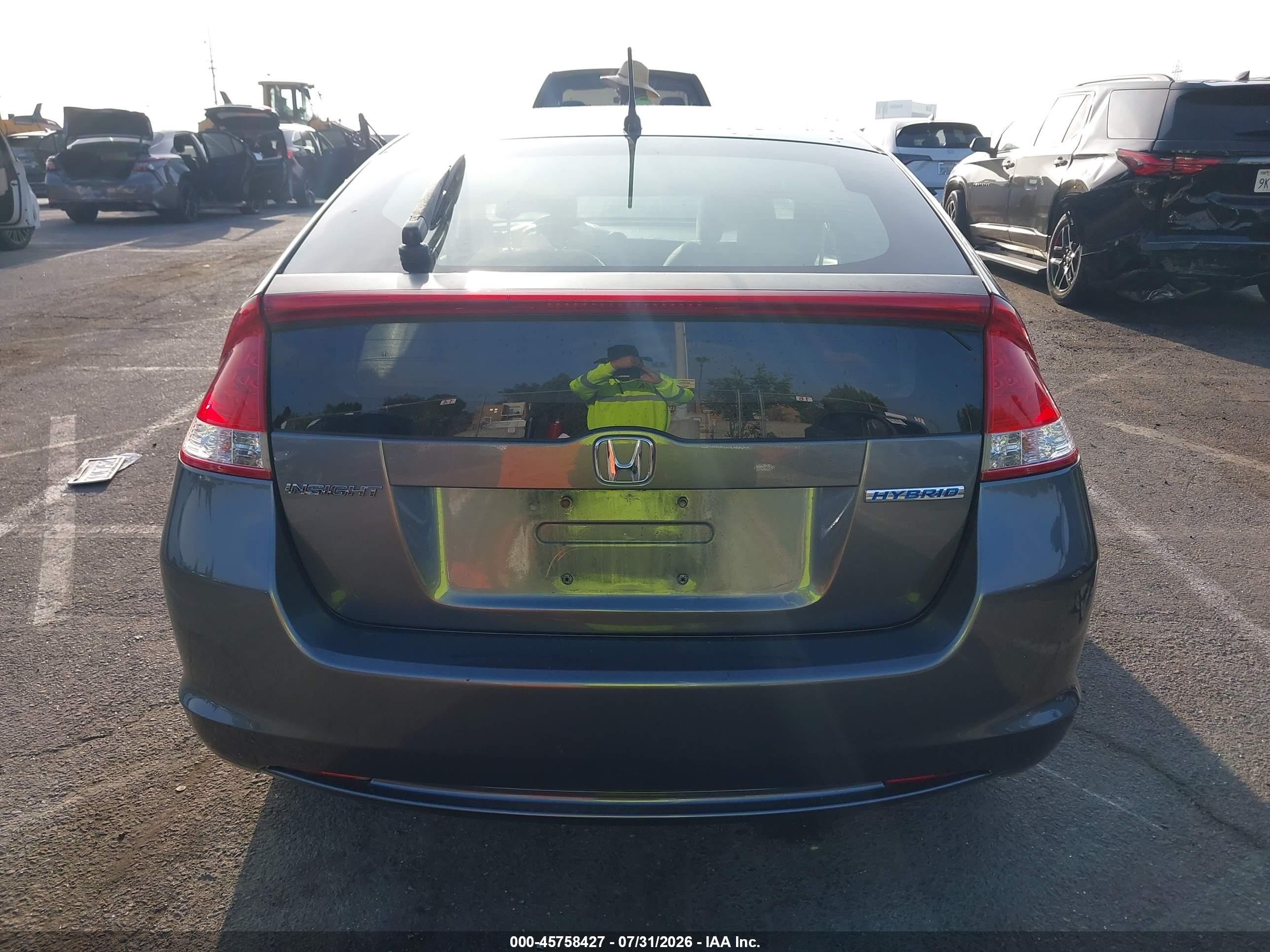 2010 Honda Insight Ex Gray vin: JHMZE2H74AS028944