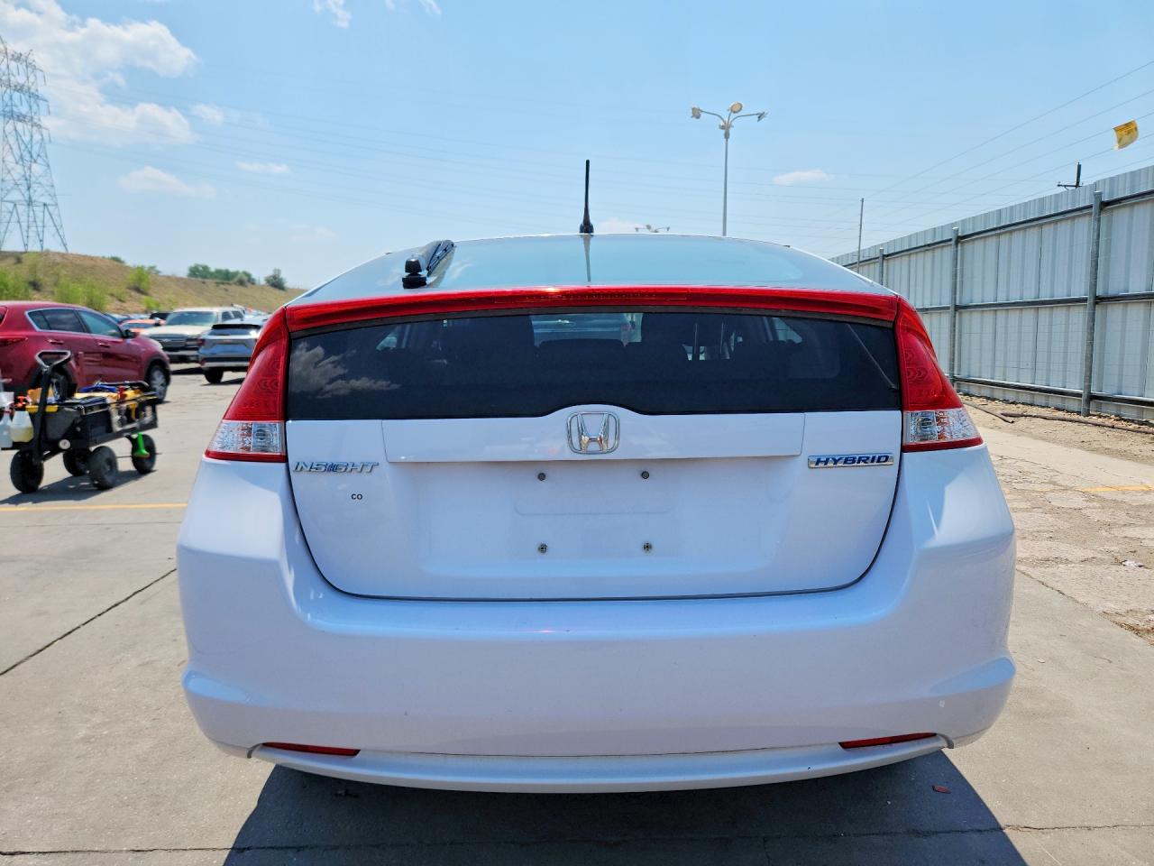2010 Honda Insight Ex White vin: JHMZE2H74AS029785