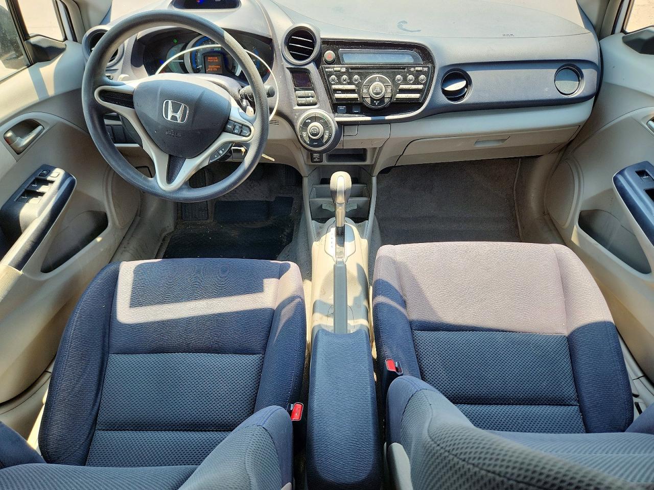 2010 Honda Insight Ex White vin: JHMZE2H74AS029785