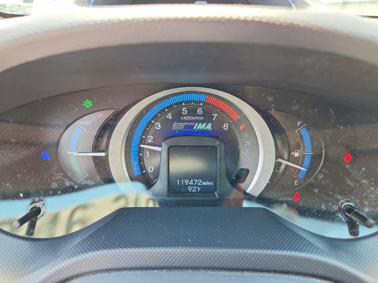 2010 Honda Insight Ex White vin: JHMZE2H74AS029785
