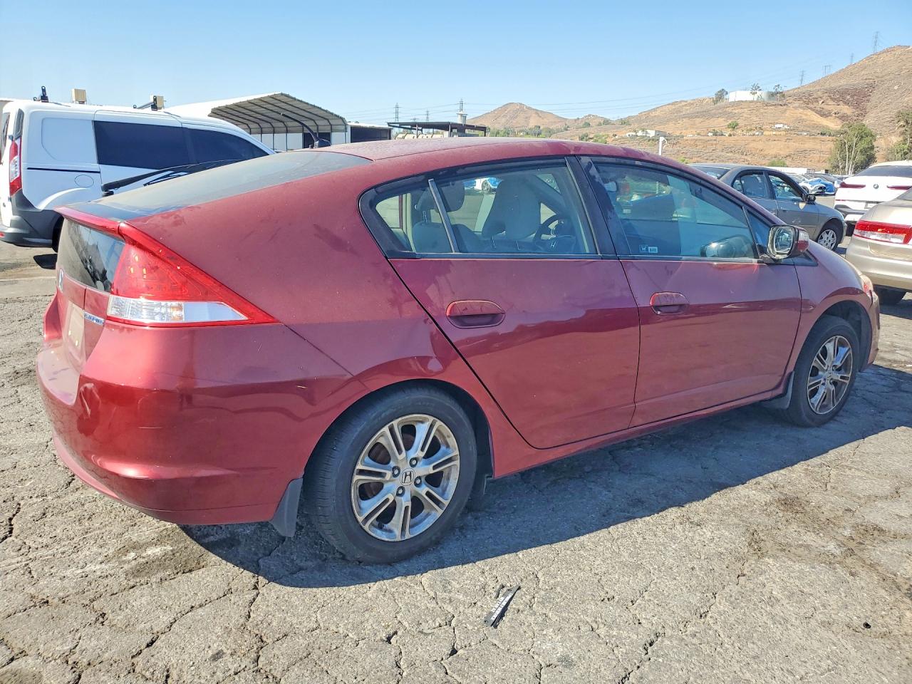 2010 Honda Insight Ex Red vin: JHMZE2H74AS034601