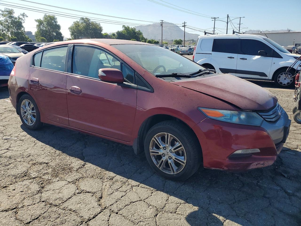 2010 Honda Insight Ex Red vin: JHMZE2H74AS034601