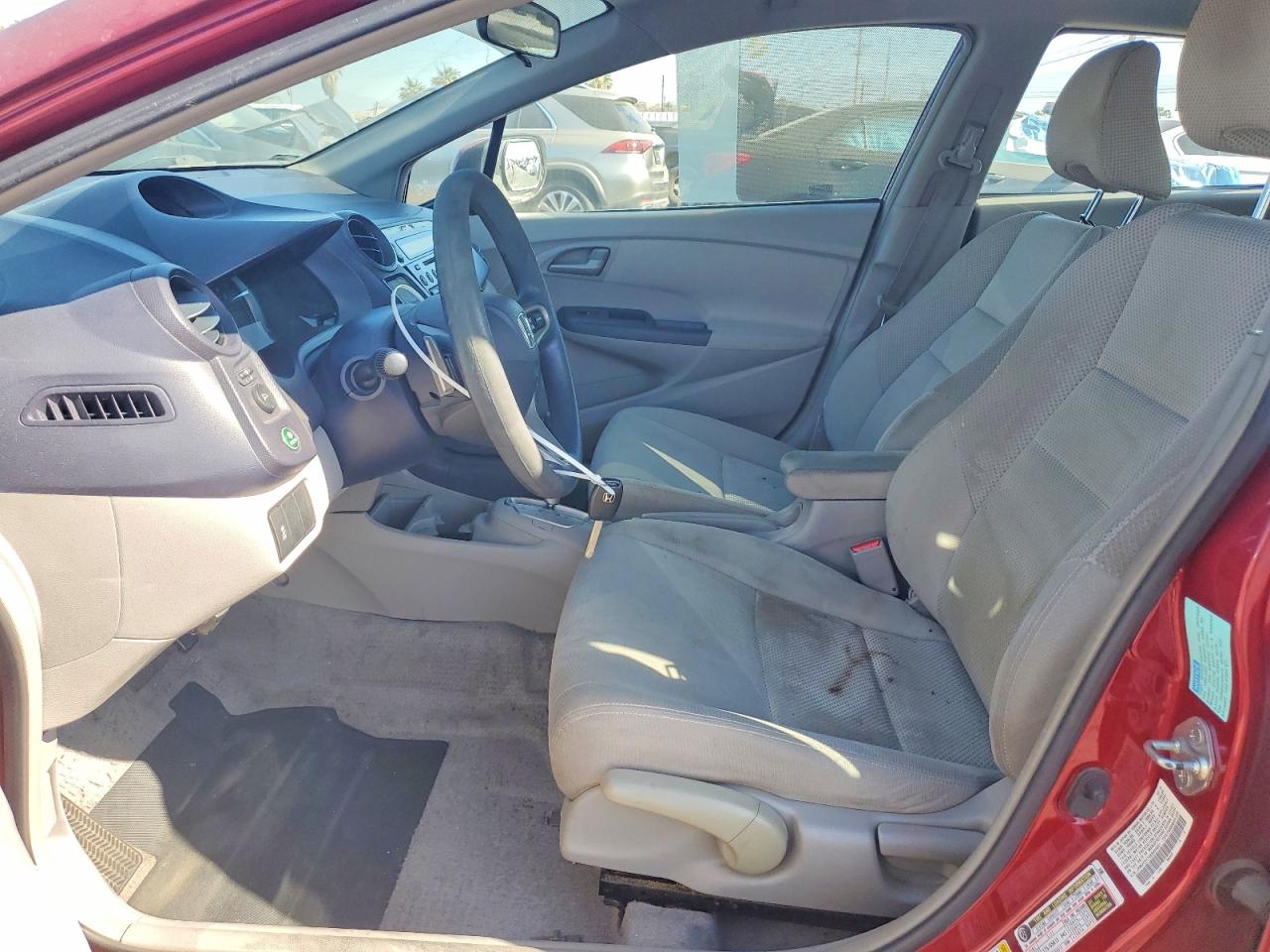 2010 Honda Insight Ex Red vin: JHMZE2H74AS034601