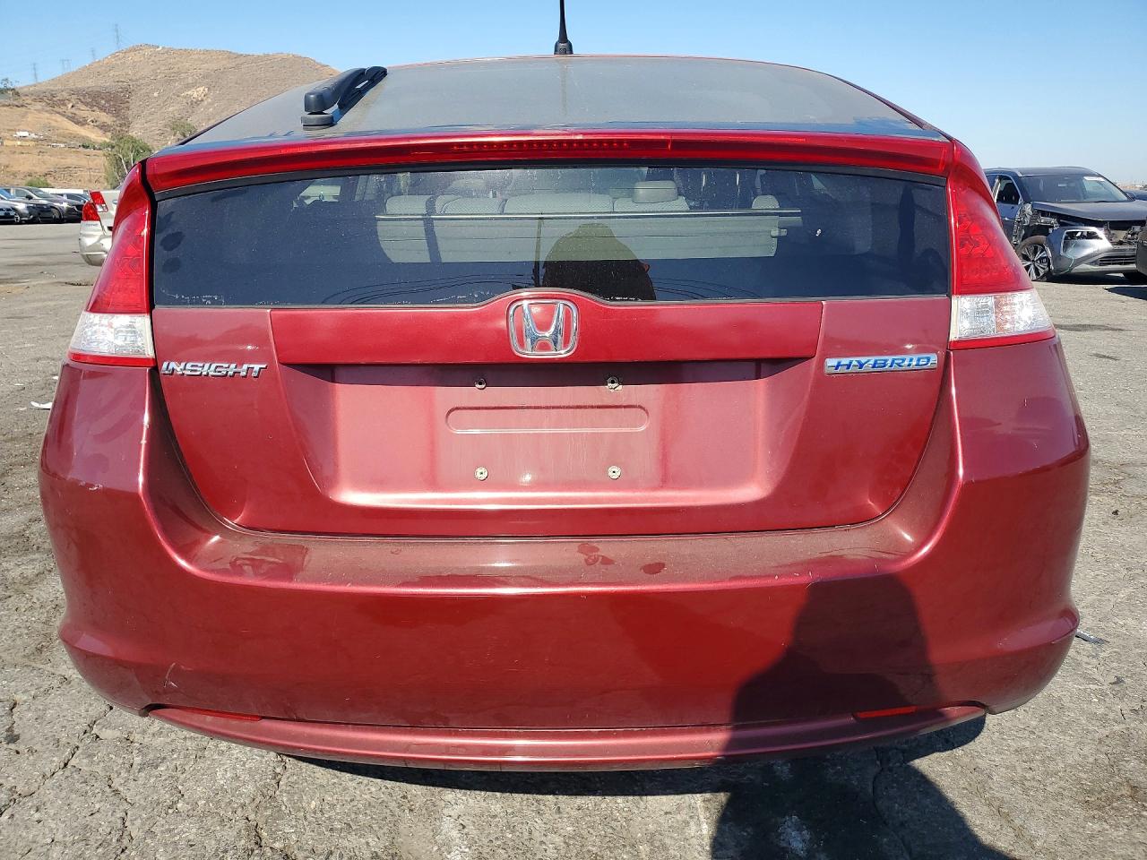 2010 Honda Insight Ex Red vin: JHMZE2H74AS034601