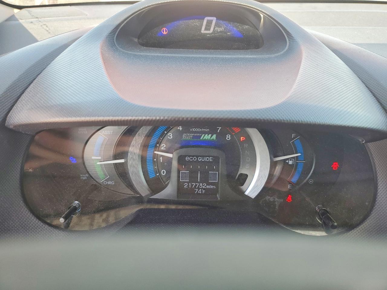 2010 Honda Insight Ex Red vin: JHMZE2H74AS034601