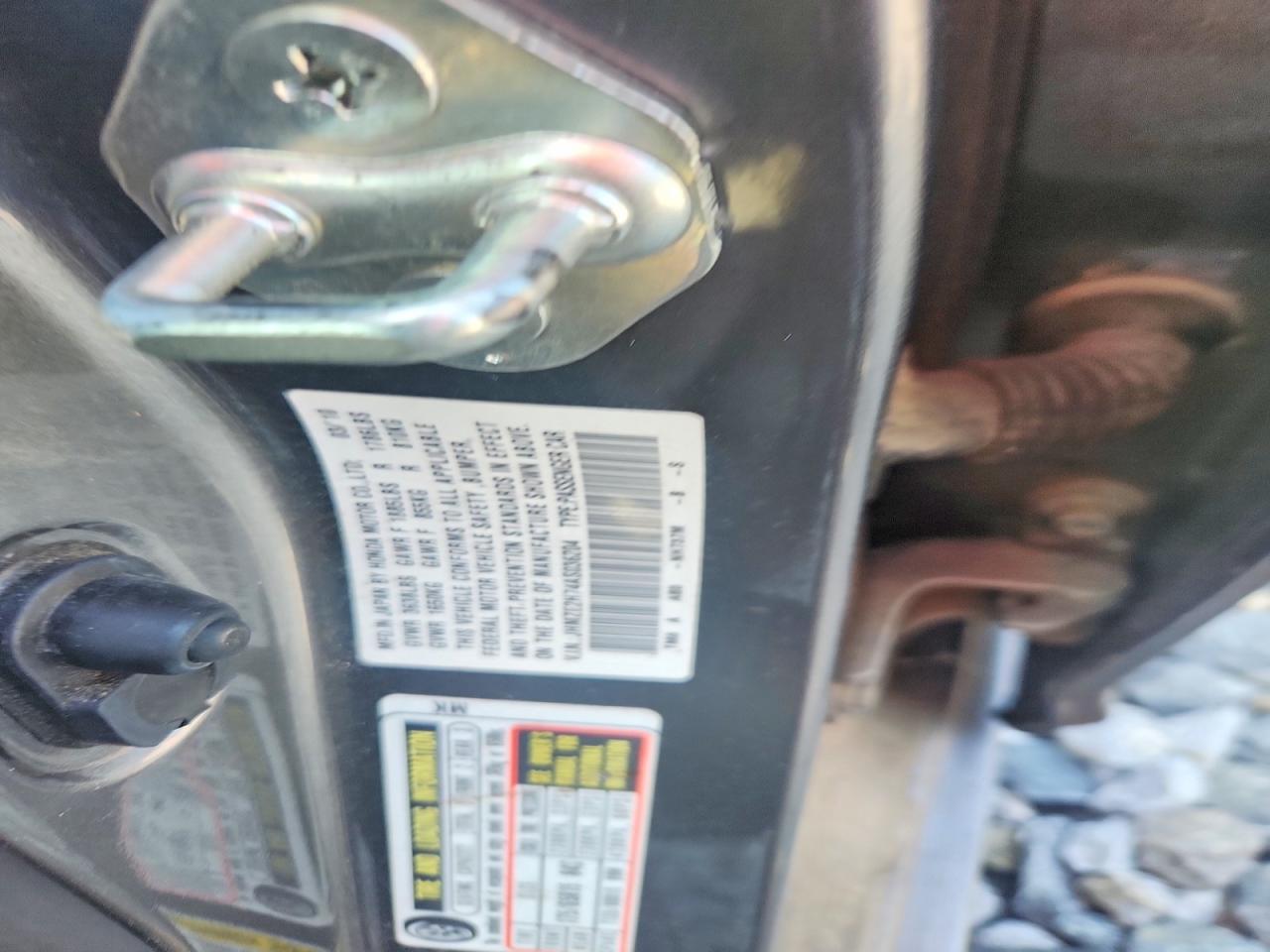 2010 Honda Insight Ex Gray vin: JHMZE2H74AS036204