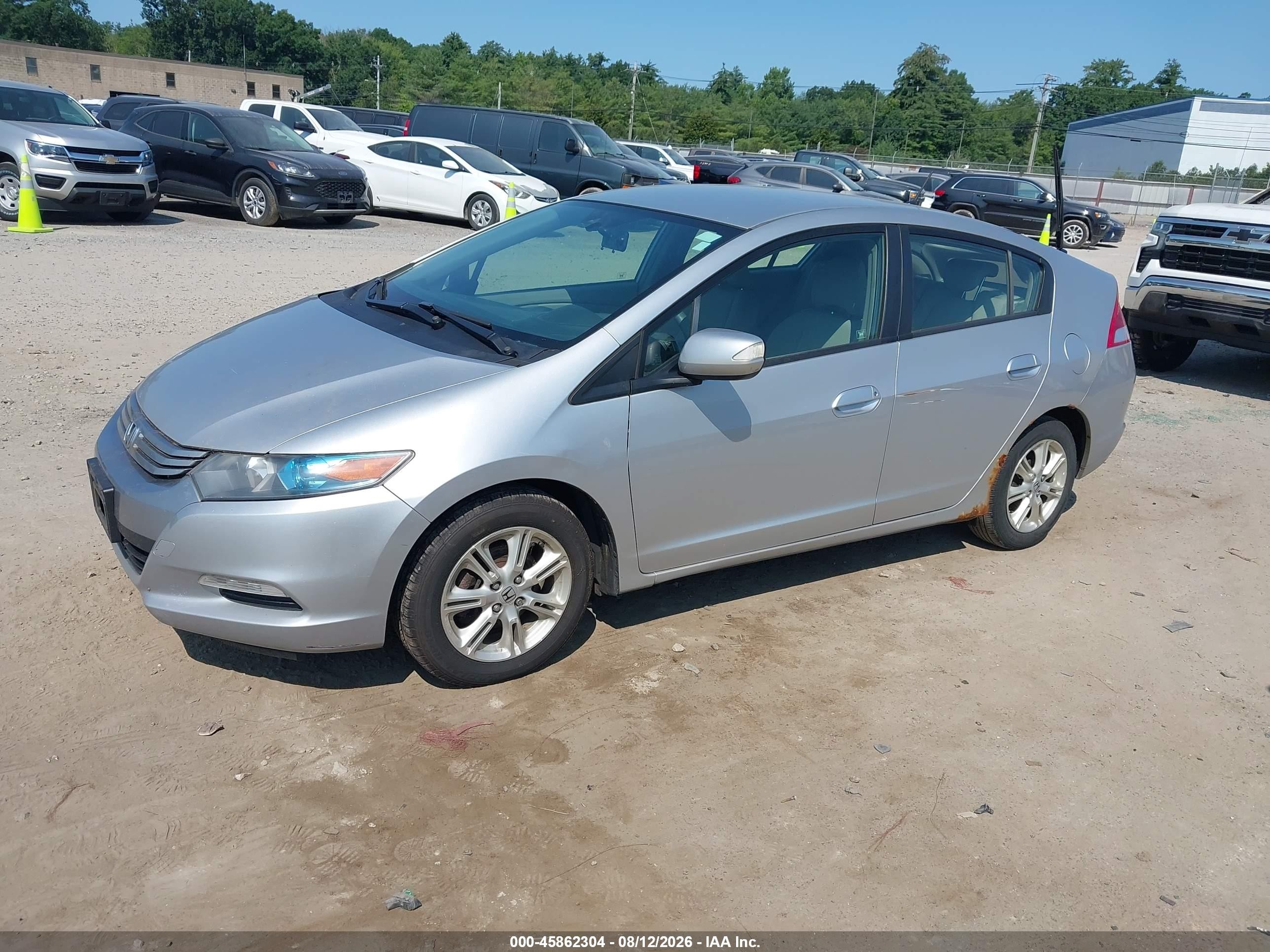 2010 Honda Insight Ex Silver vin: JHMZE2H74AS040530
