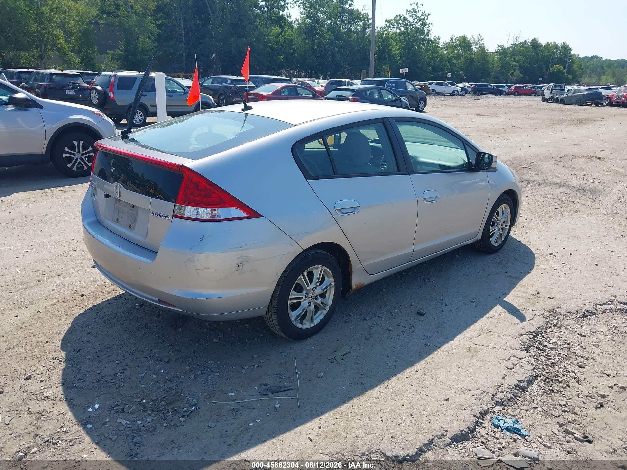 2010 Honda Insight Ex Silver vin: JHMZE2H74AS040530