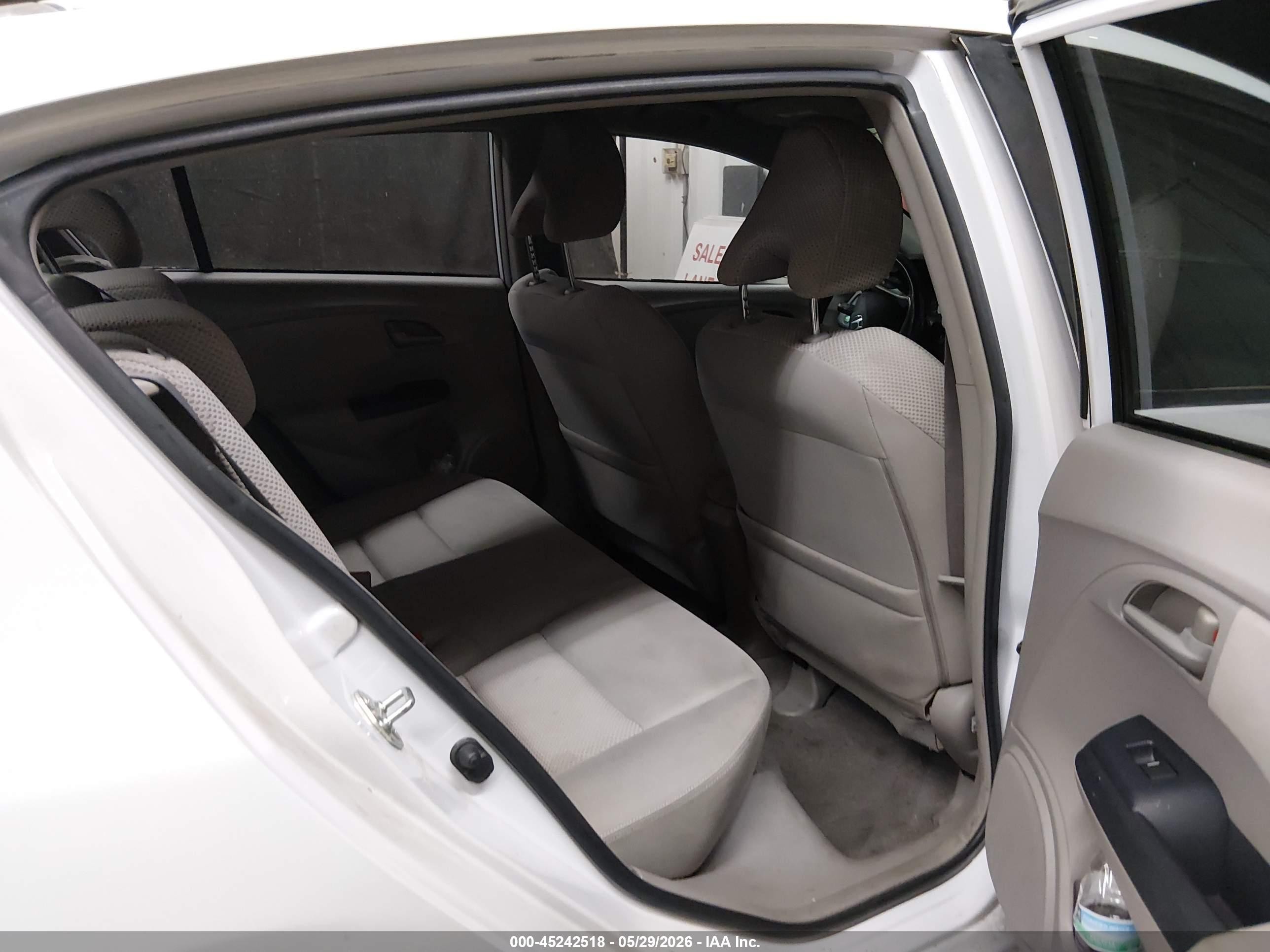 2010 Honda Insight Ex Light Blue vin: JHMZE2H74AS043332