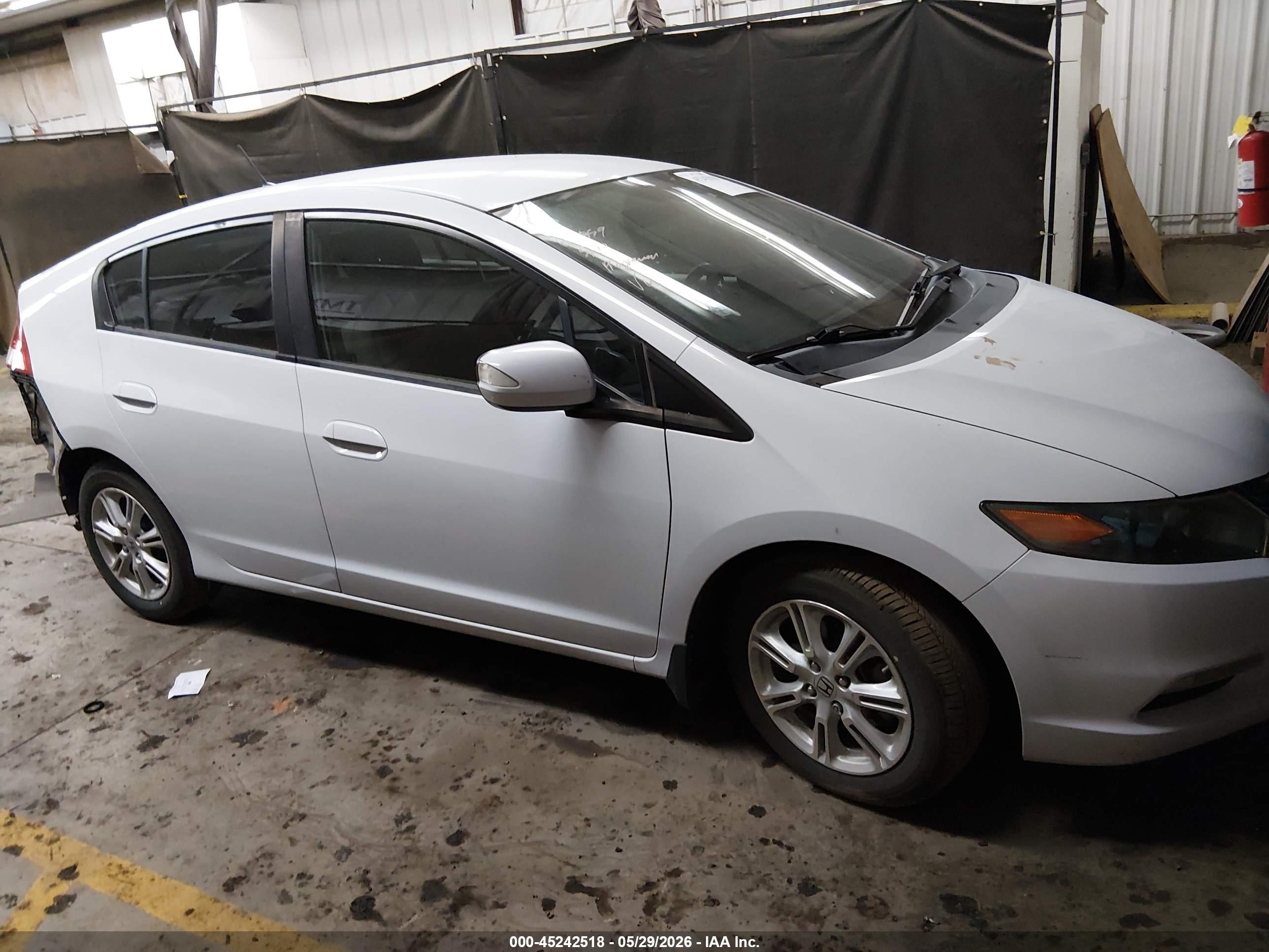 2010 Honda Insight Ex Light Blue vin: JHMZE2H74AS043332