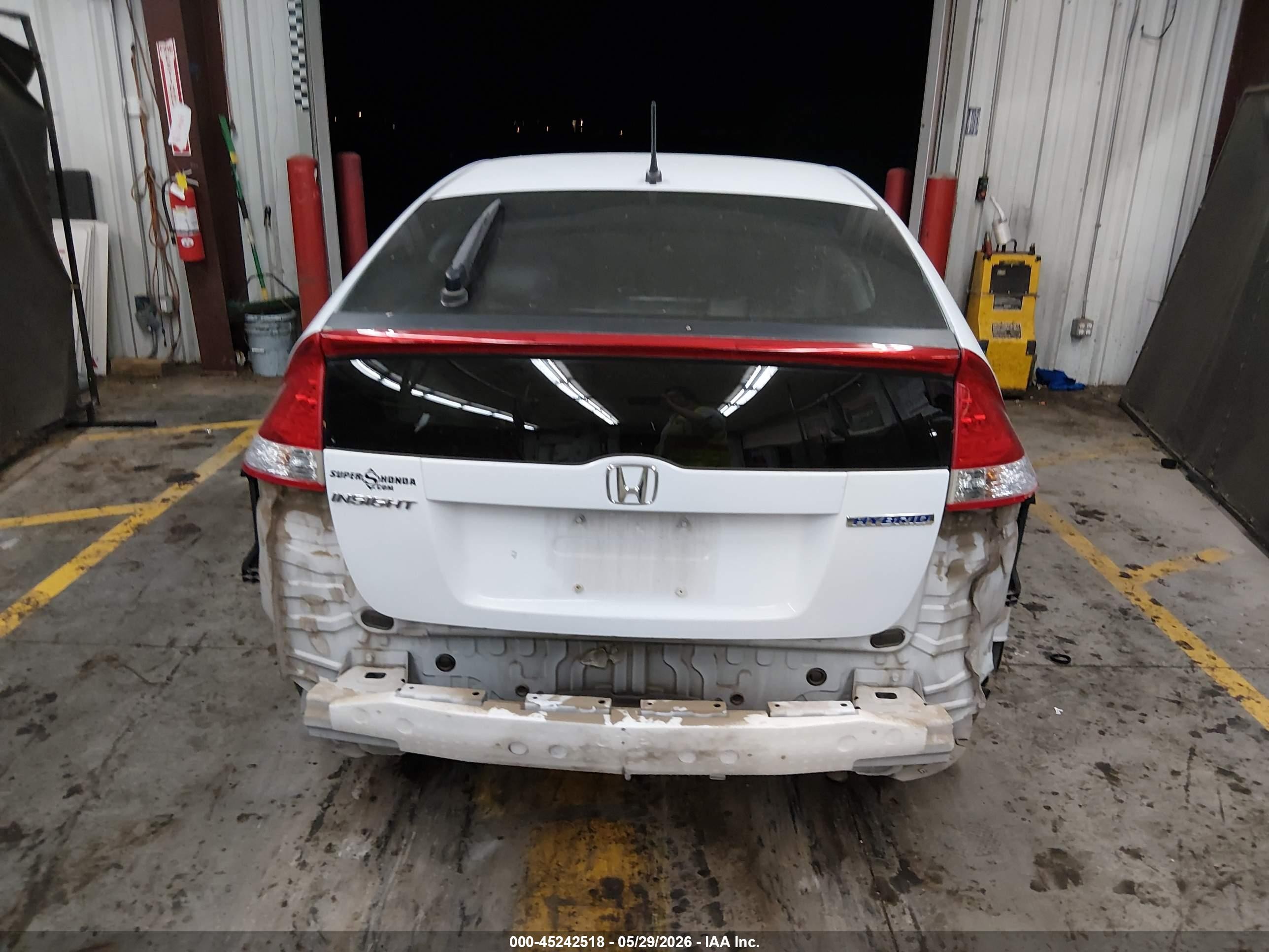 2010 Honda Insight Ex Light Blue vin: JHMZE2H74AS043332
