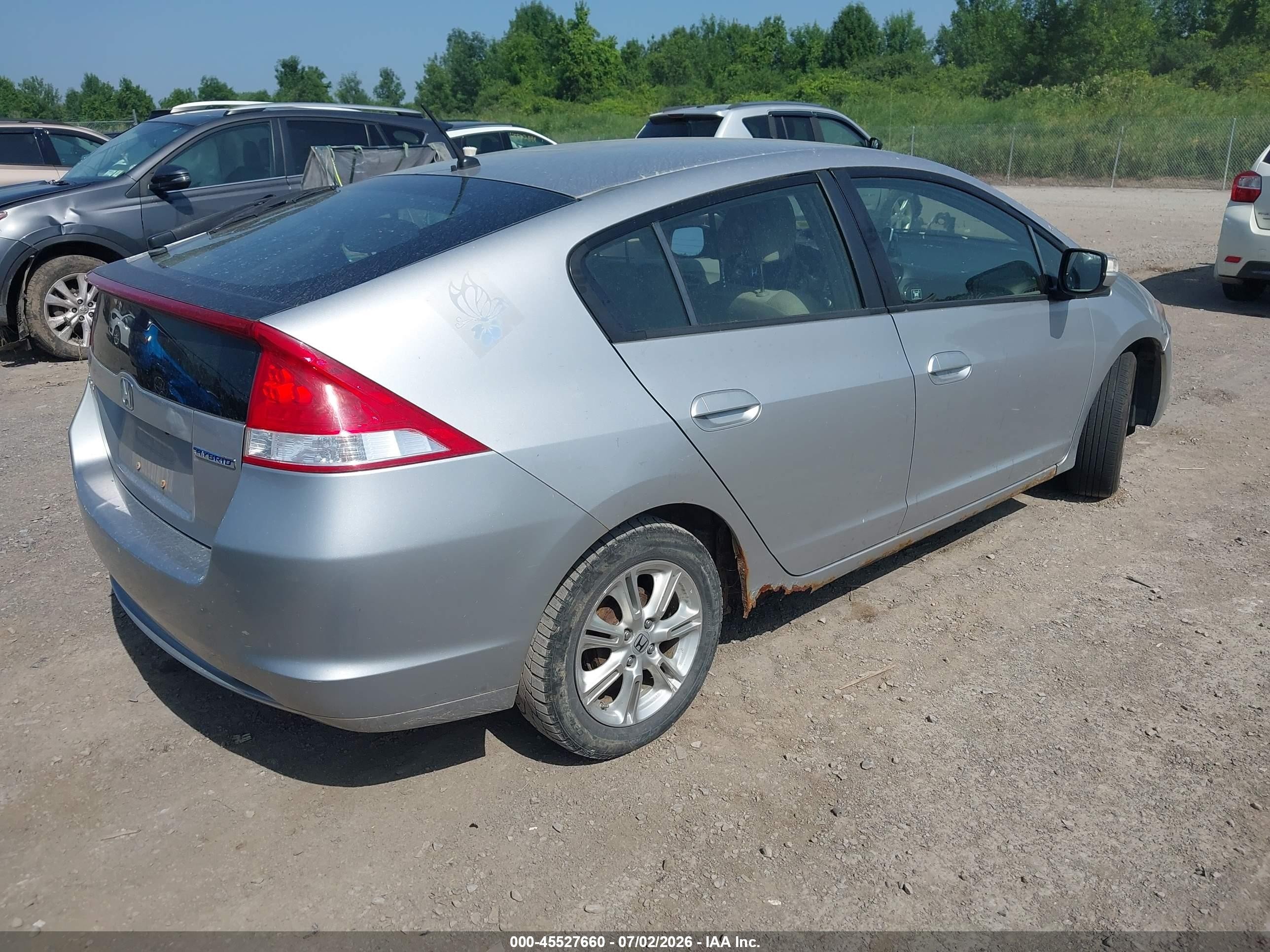 2011 Honda Insight Ex Silver vin: JHMZE2H74BS005875