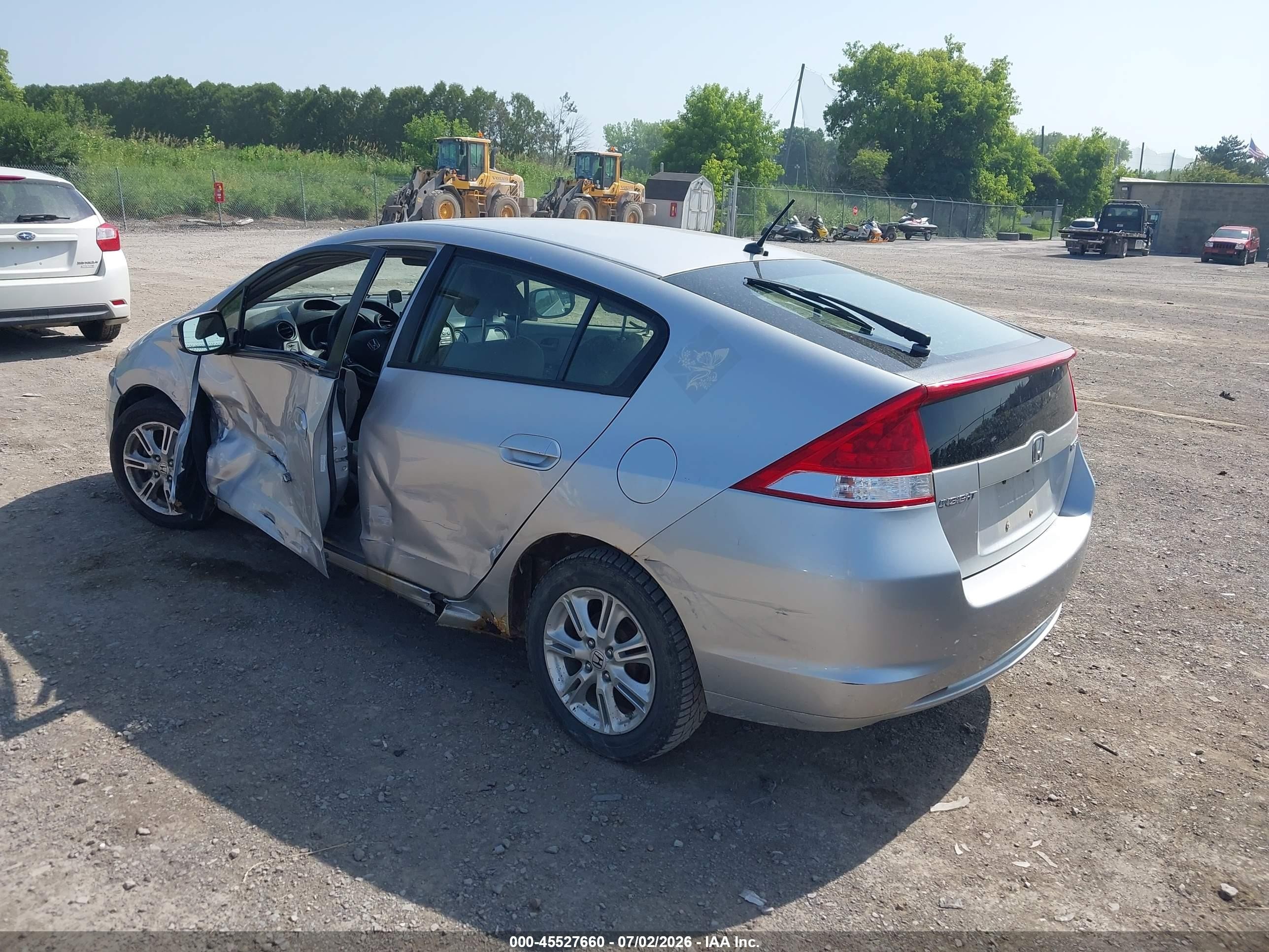 2011 Honda Insight Ex Silver vin: JHMZE2H74BS005875