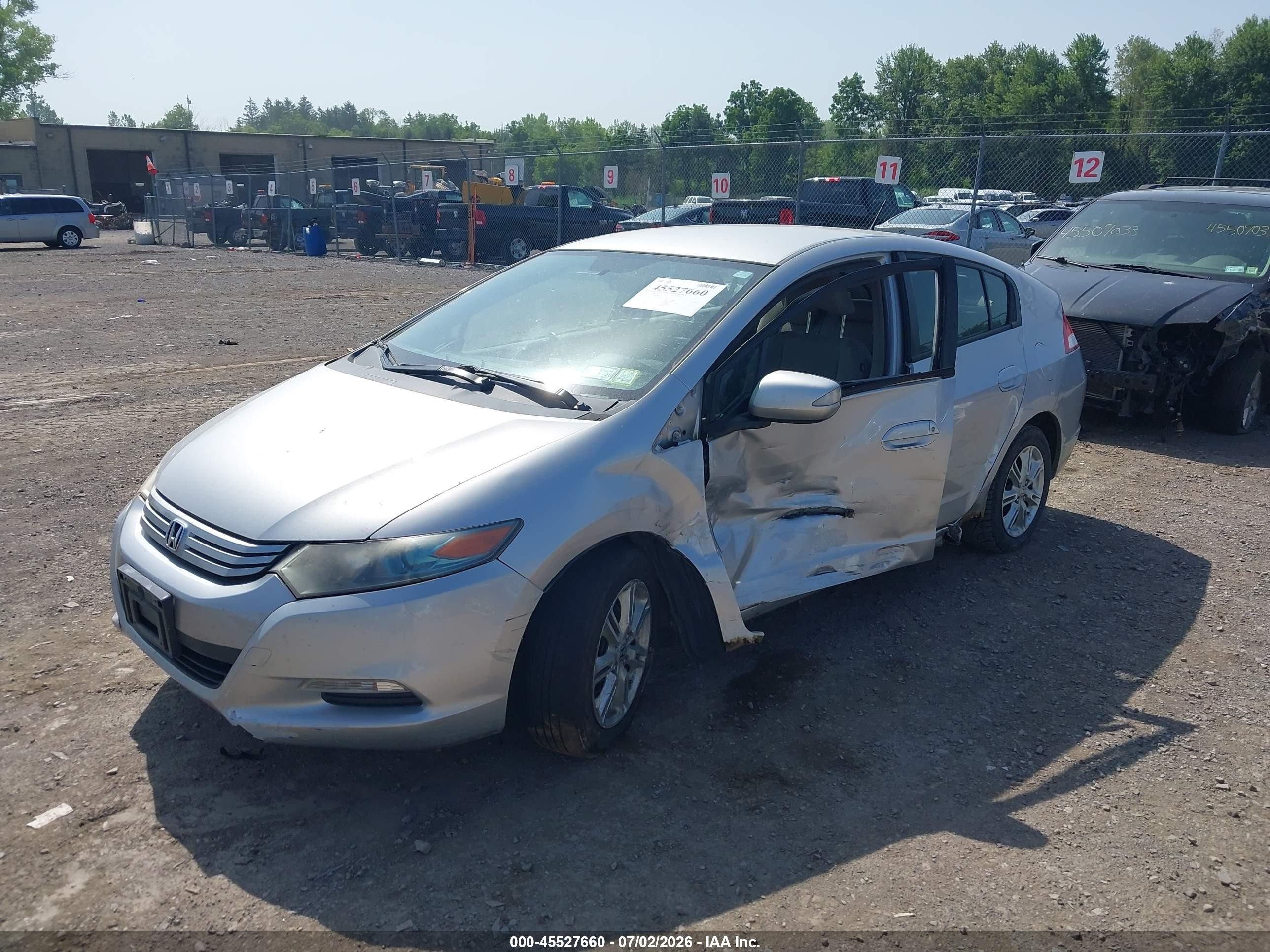 2011 Honda Insight Ex Silver vin: JHMZE2H74BS005875