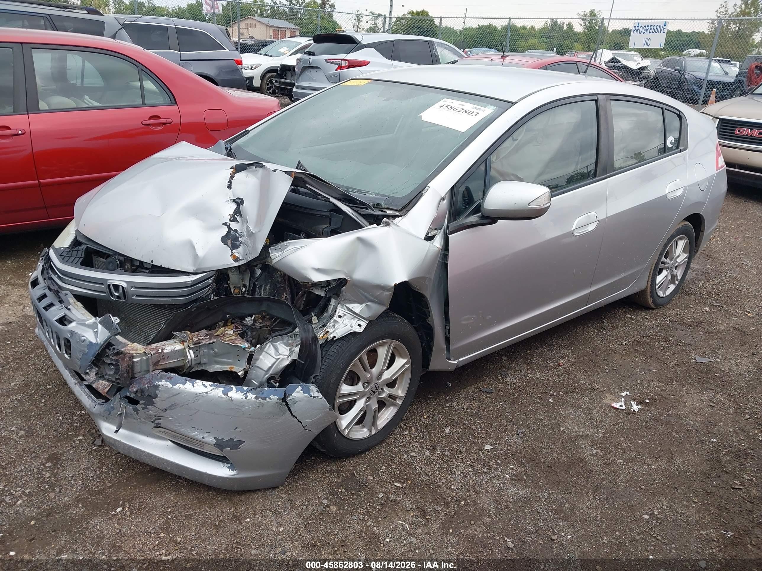 2011 Honda Insight Ex Серебряный vin: JHMZE2H74BS012244