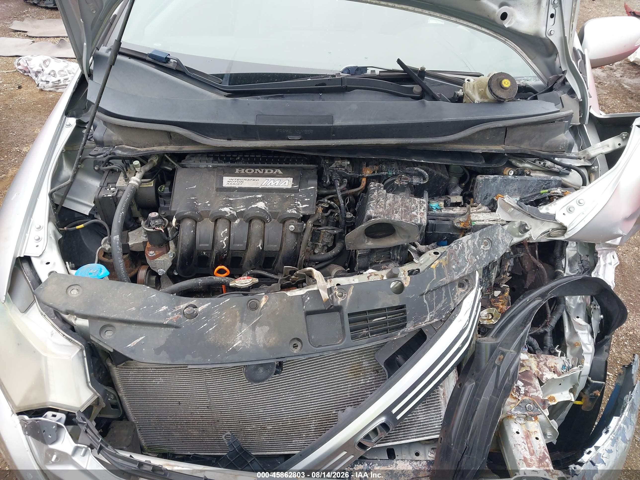 2011 Honda Insight Ex Серебряный vin: JHMZE2H74BS012244