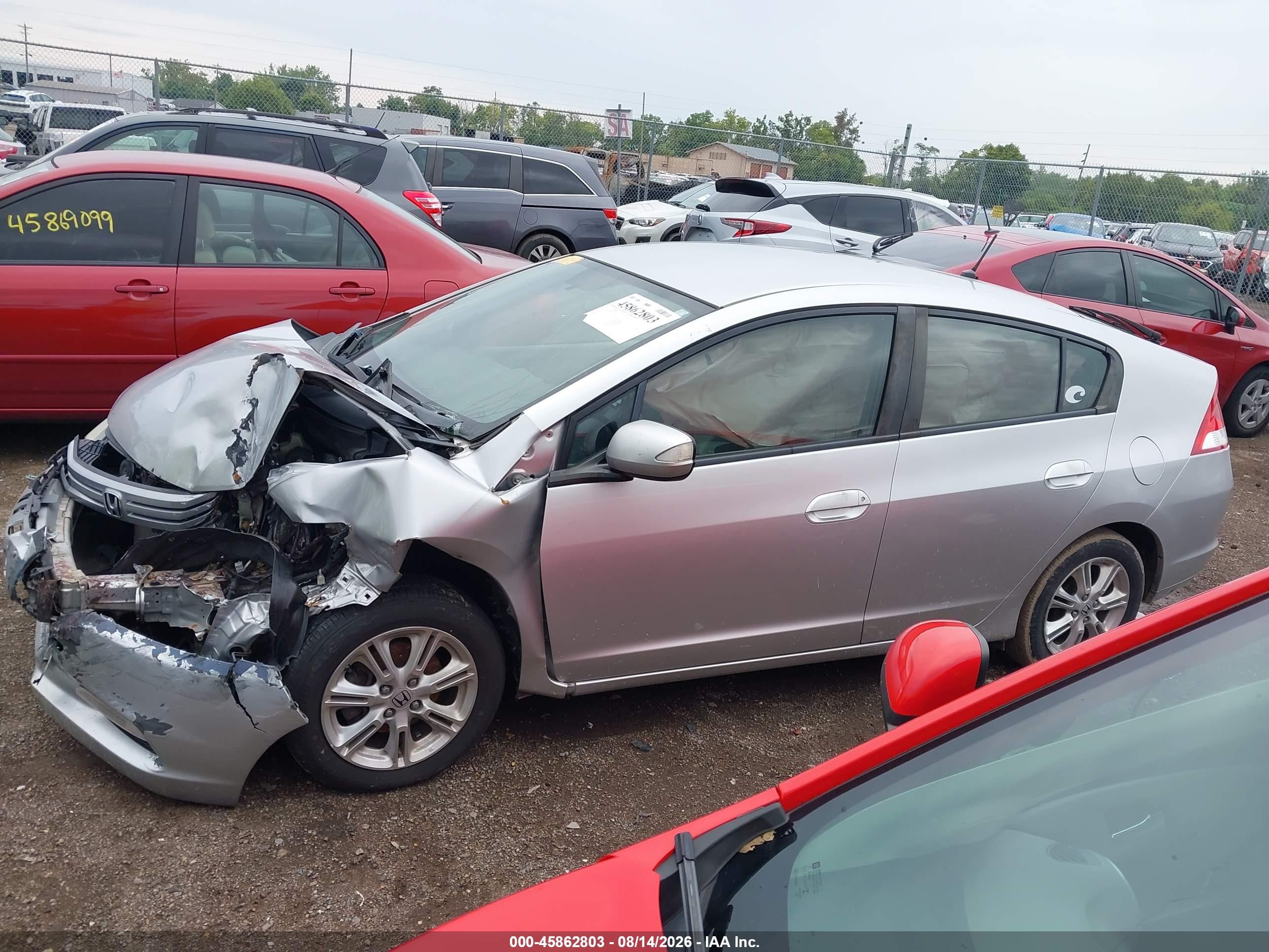 2011 Honda Insight Ex Серебряный vin: JHMZE2H74BS012244