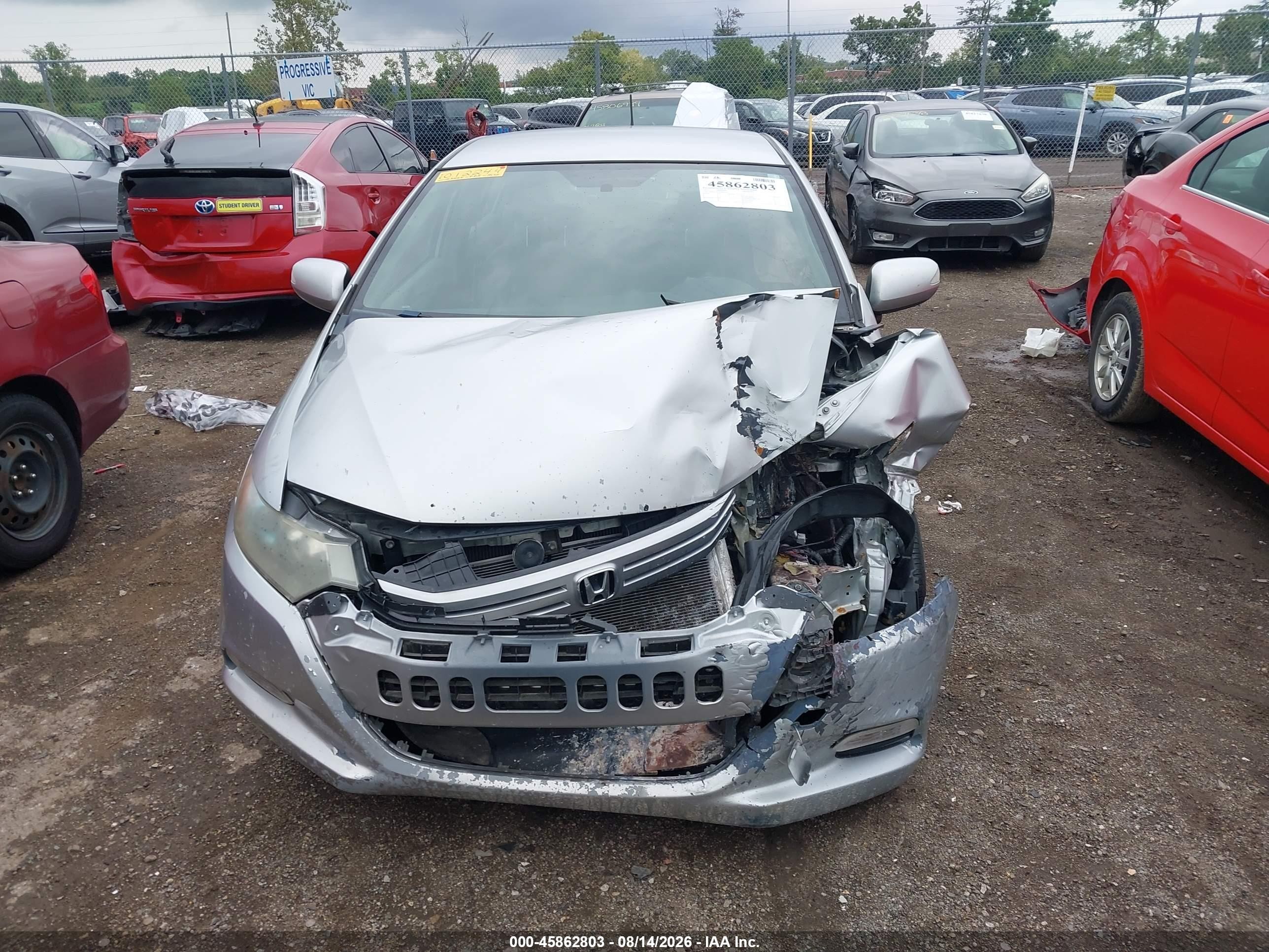 2011 Honda Insight Ex Серебряный vin: JHMZE2H74BS012244