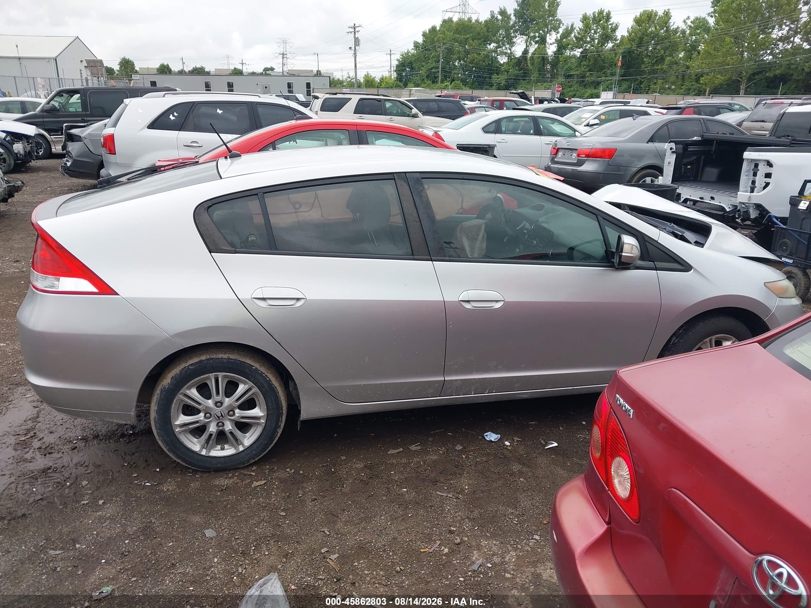 2011 Honda Insight Ex Серебряный vin: JHMZE2H74BS012244