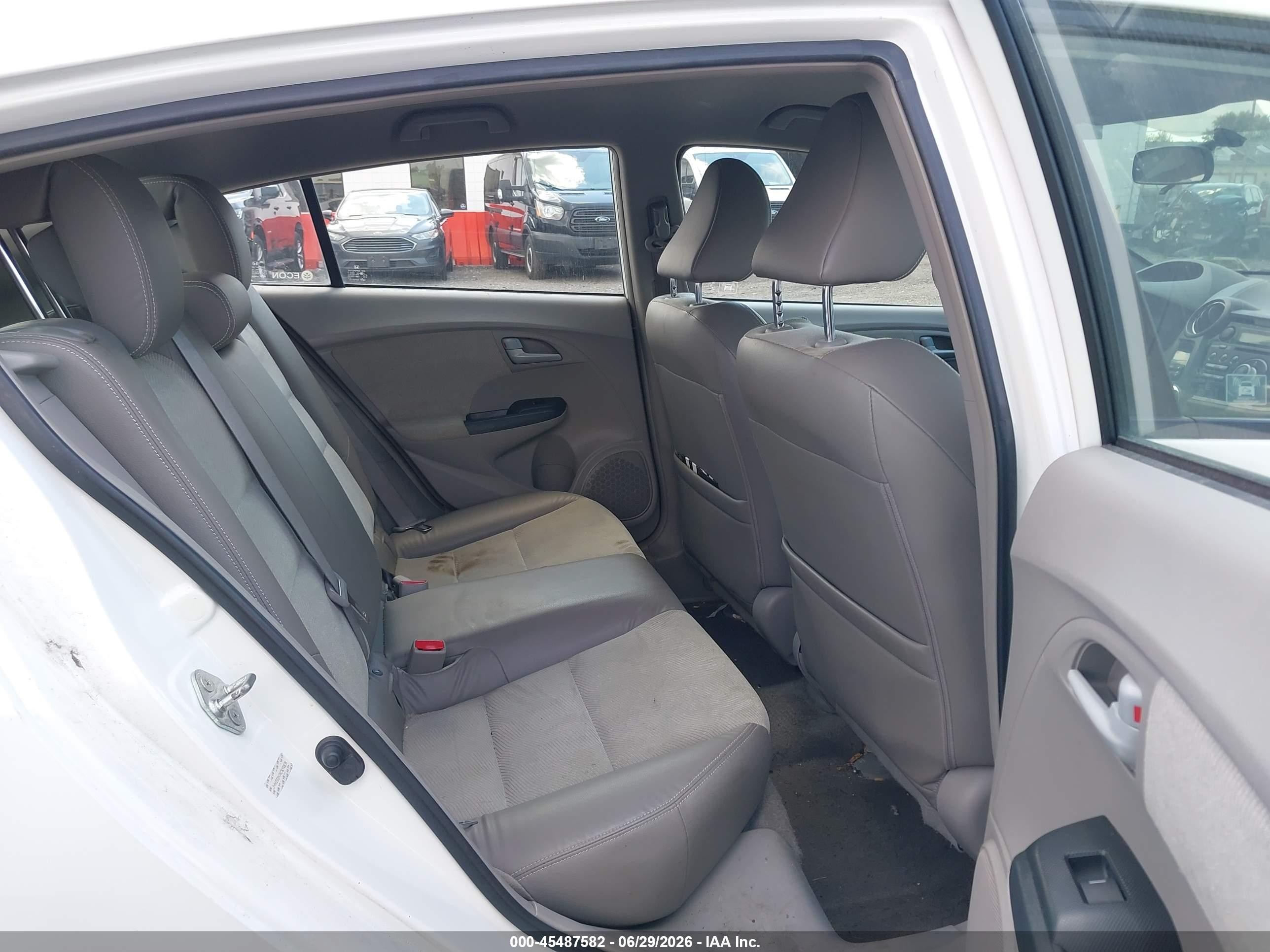 2012 Honda Insight Ex White vin: JHMZE2H74CS000838