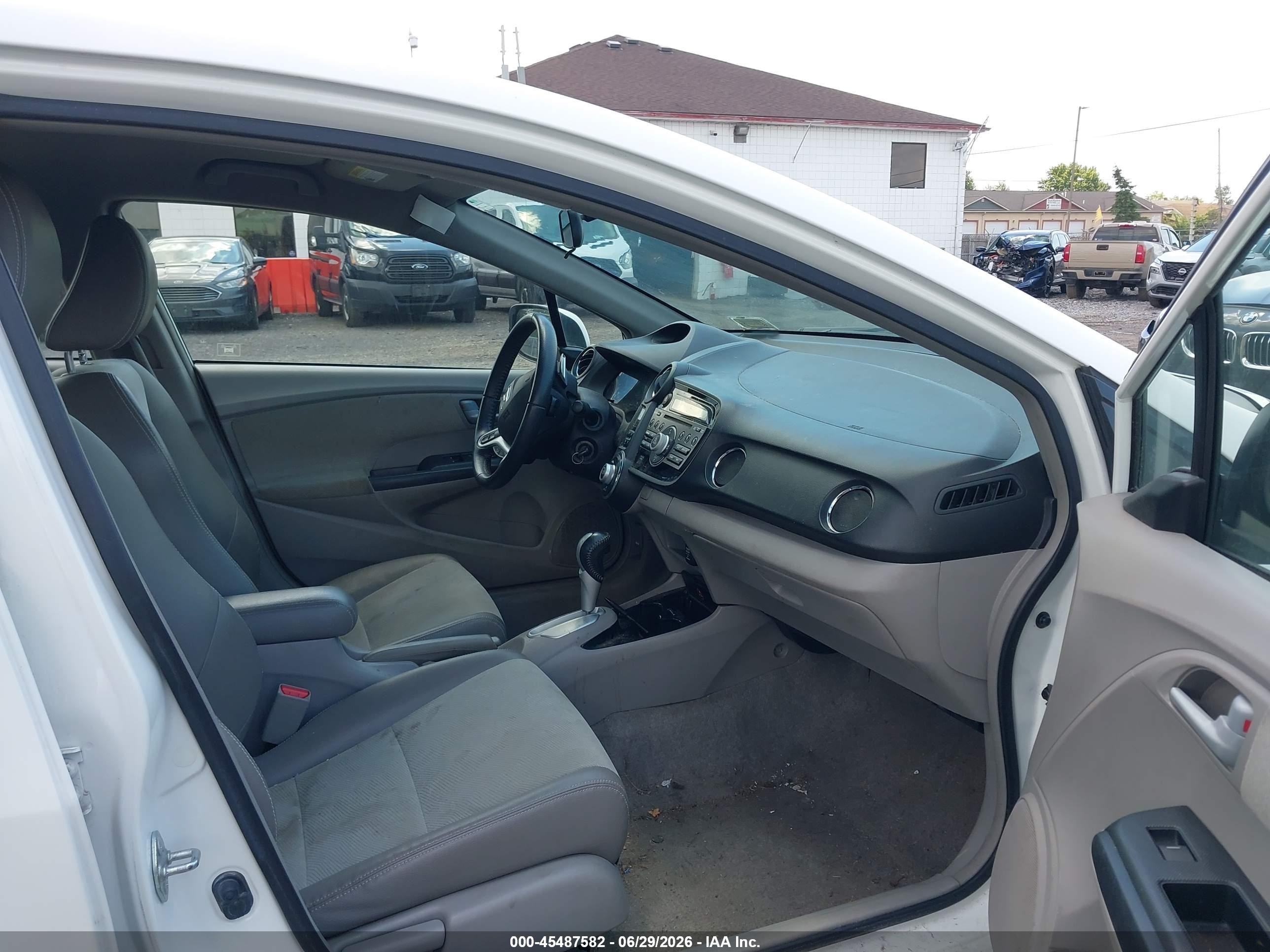 2012 Honda Insight Ex White vin: JHMZE2H74CS000838
