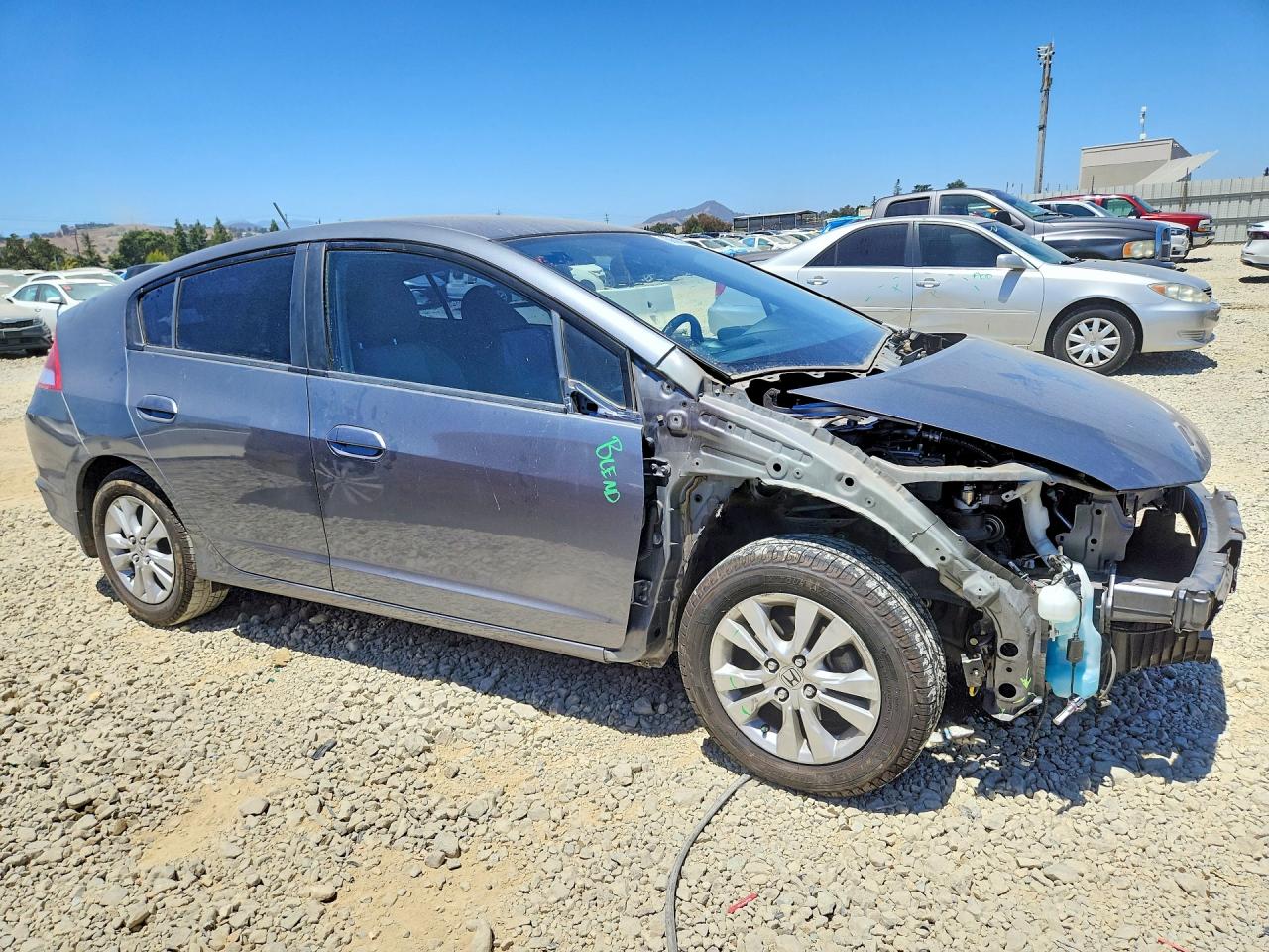2012 Honda Insight Ex Gray vin: JHMZE2H74CS003027