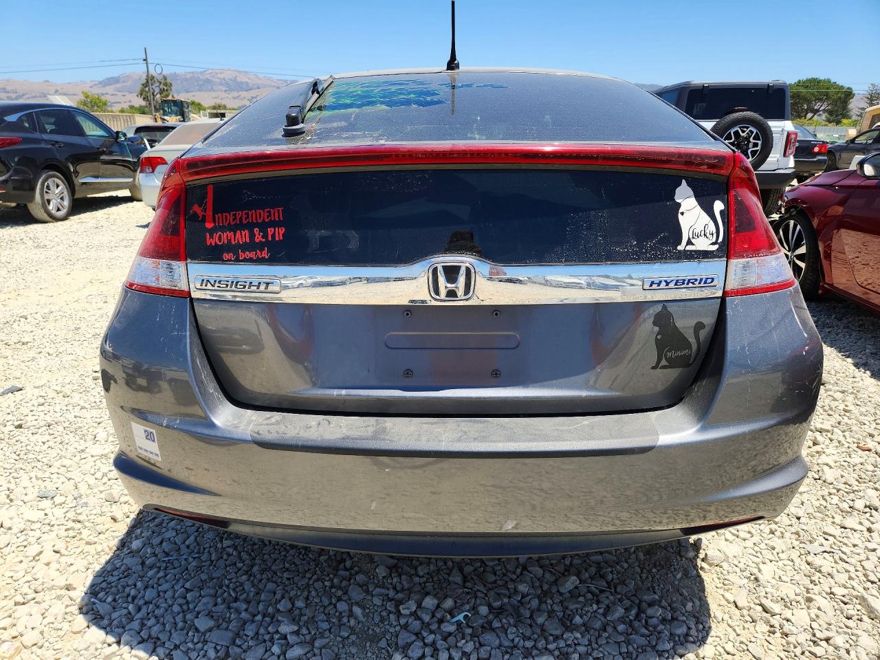 2012 Honda Insight Ex Gray vin: JHMZE2H74CS003027