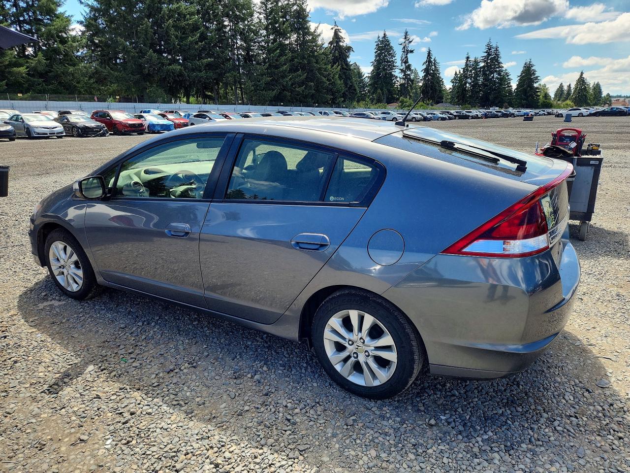 2013 Honda Insight Ex Gray vin: JHMZE2H74DS001831