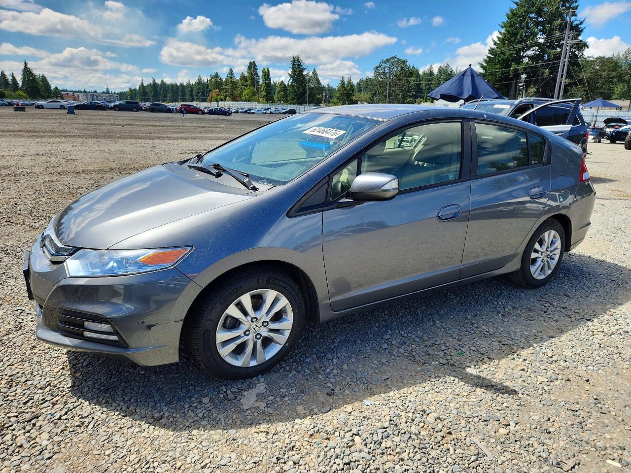 2013 Honda Insight Ex Gray vin: JHMZE2H74DS001831
