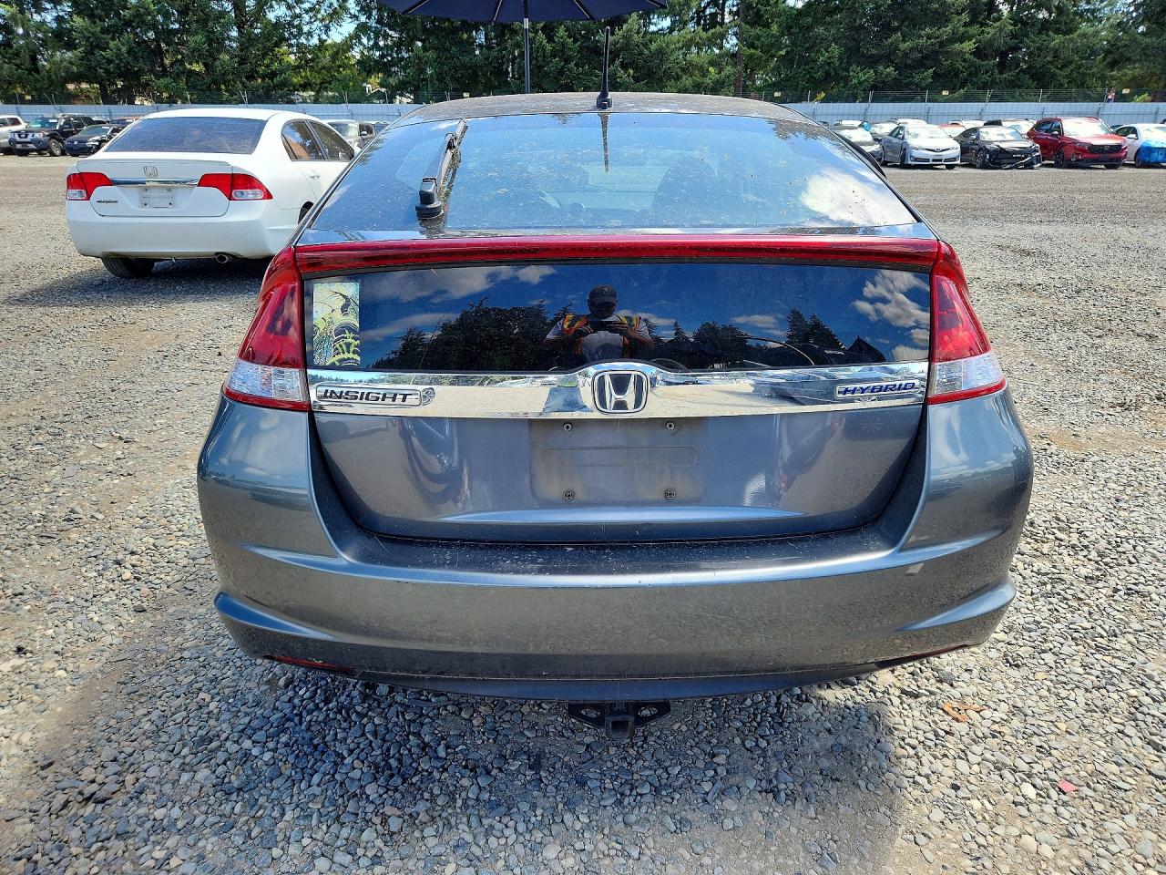 2013 Honda Insight Ex Gray vin: JHMZE2H74DS001831