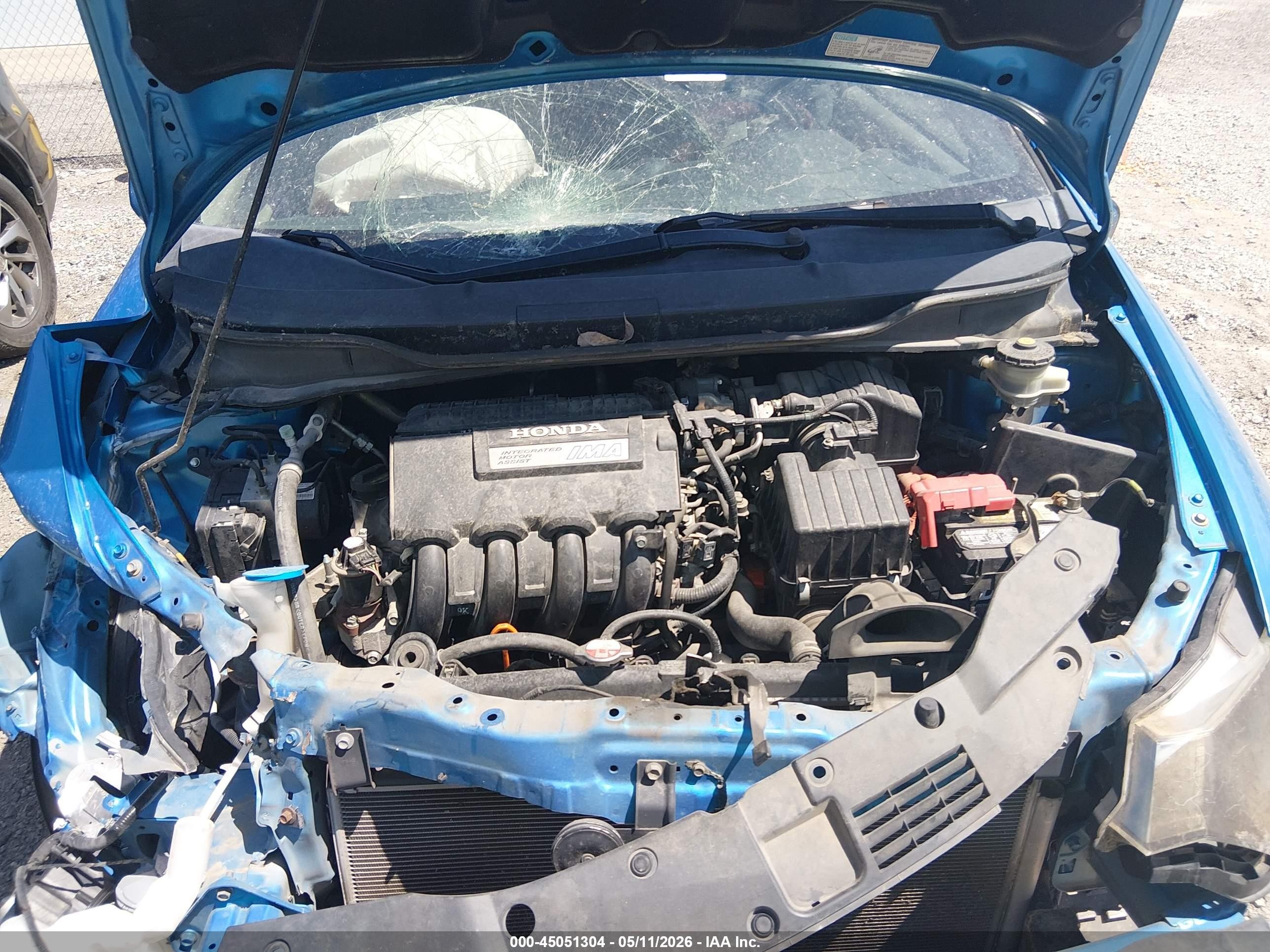 2010 Honda Insight Ex Blue vin: JHMZE2H75AS000327