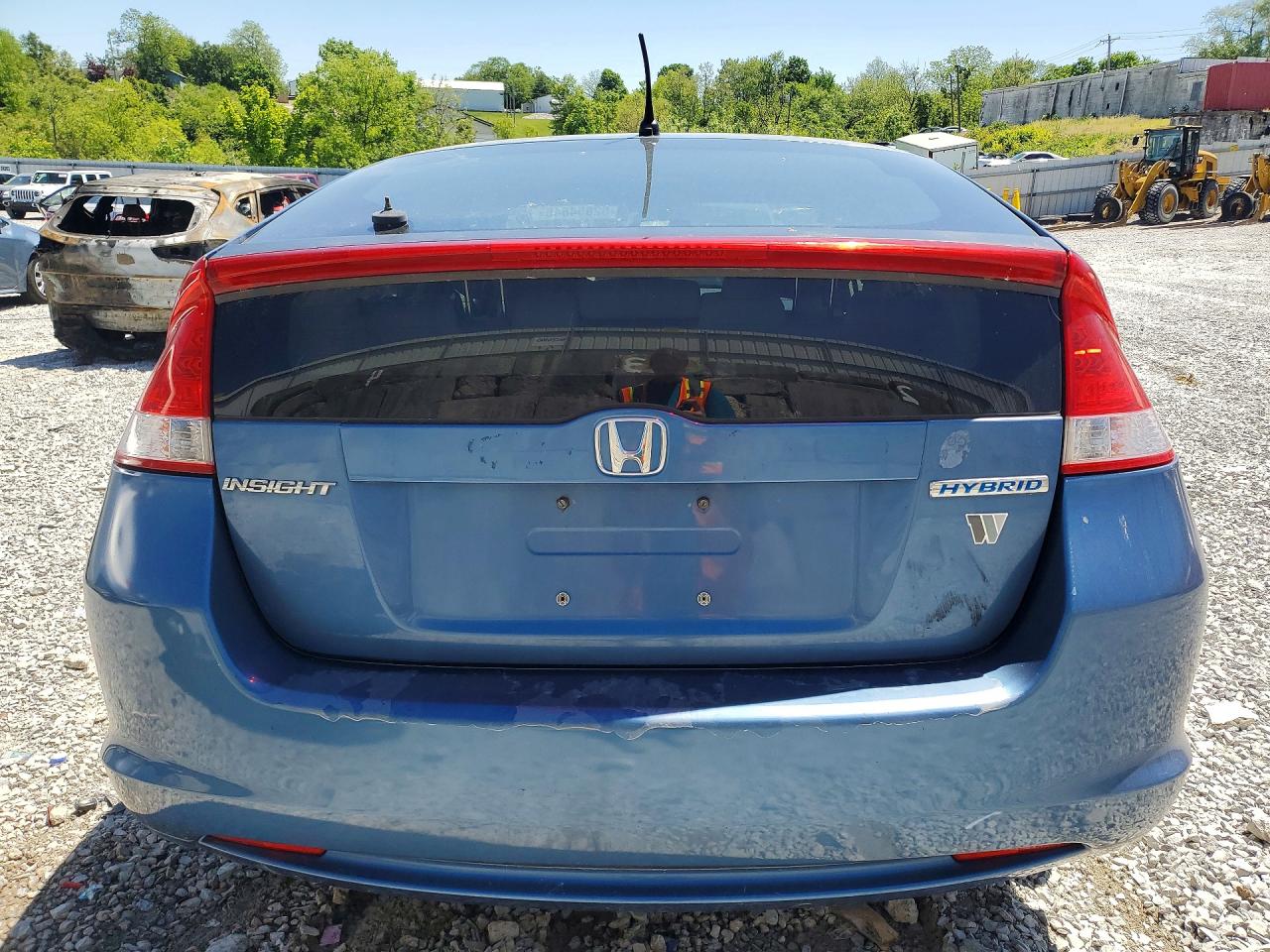 2010 Honda Insight Ex Blue vin: JHMZE2H75AS001364