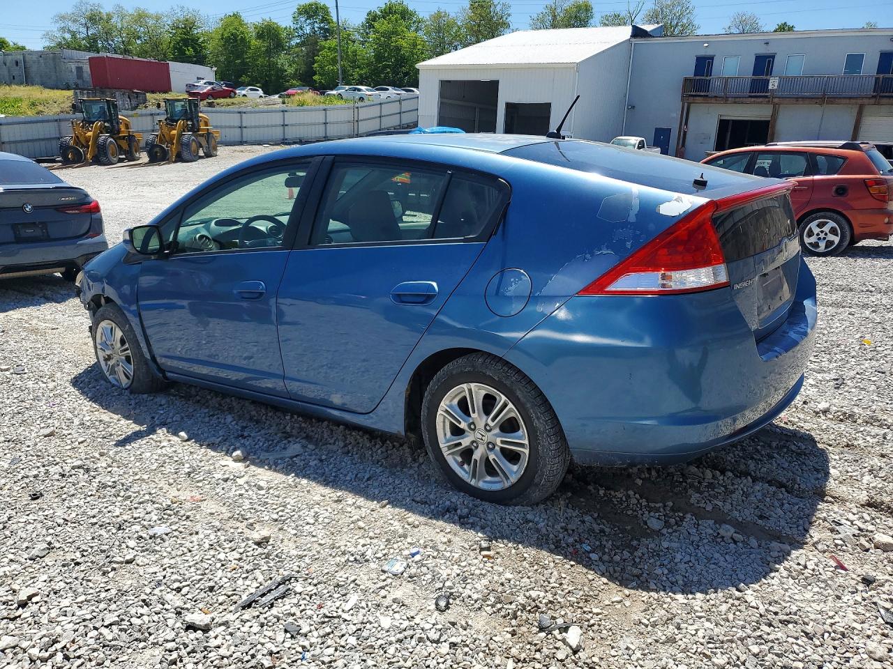 2010 Honda Insight Ex Blue vin: JHMZE2H75AS001364