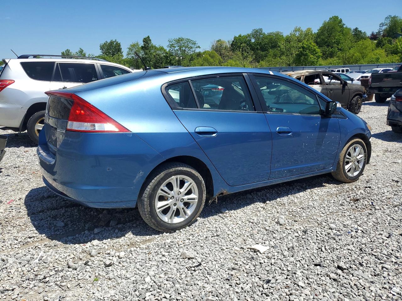 2010 Honda Insight Ex Blue vin: JHMZE2H75AS001364