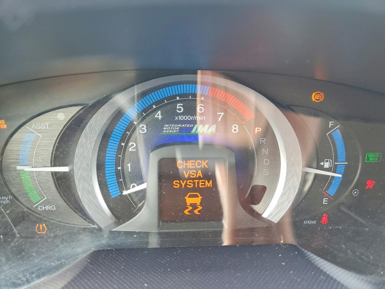 2010 Honda Insight Ex Серый vin: JHMZE2H75AS004474