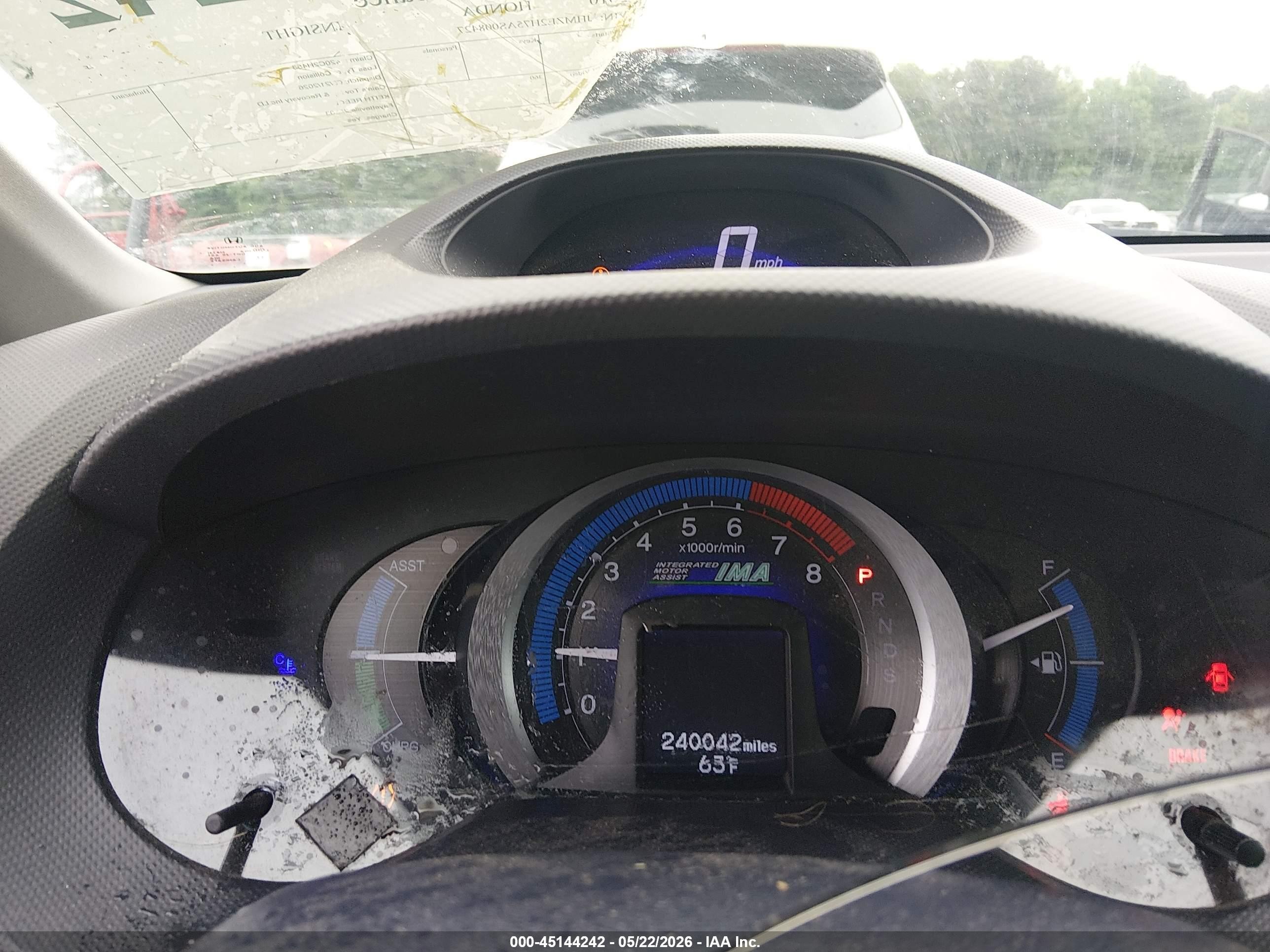 2010 Honda Insight Ex Black vin: JHMZE2H75AS008427