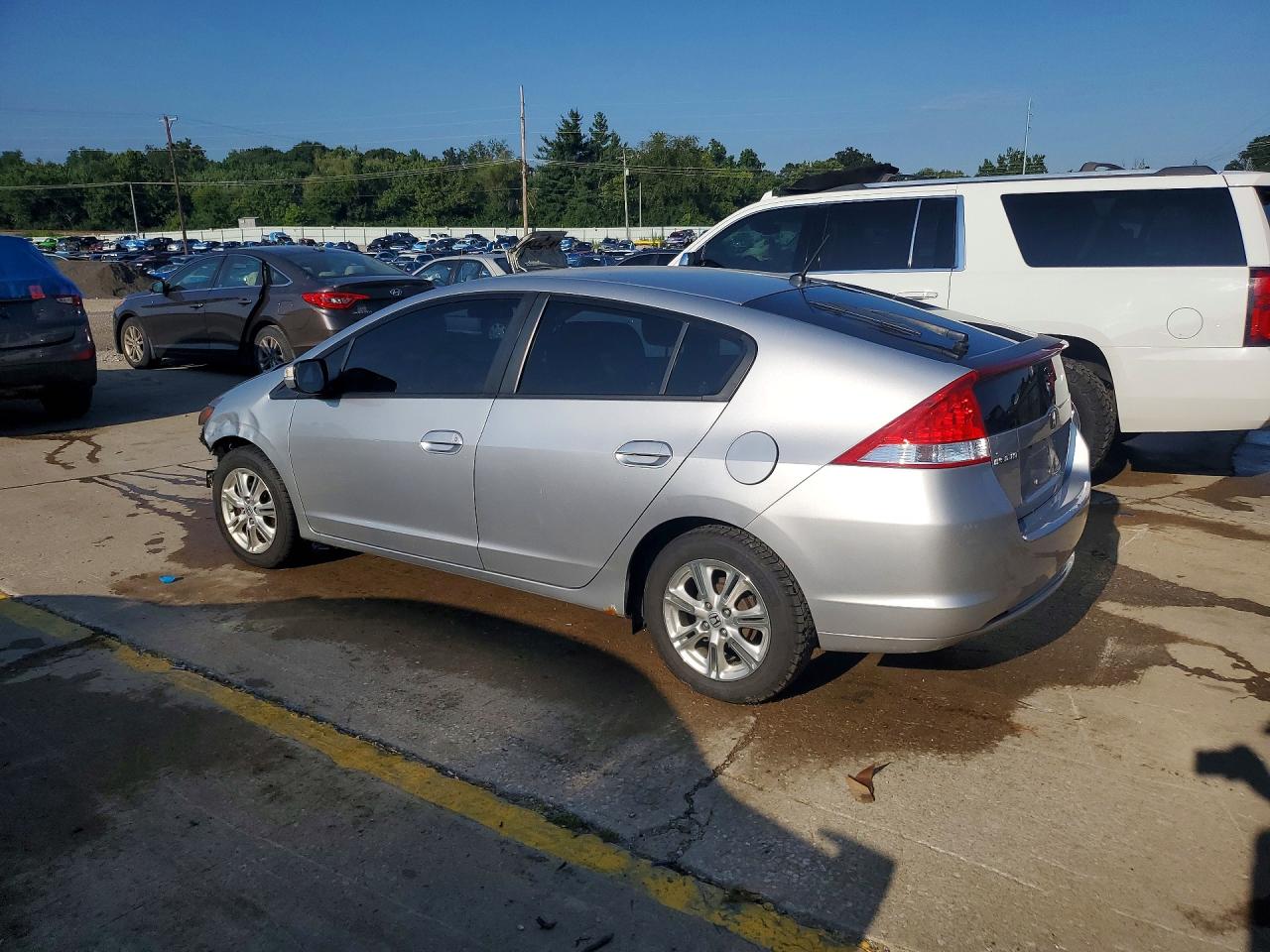 2010 Honda Insight Ex Silver vin: JHMZE2H75AS026961