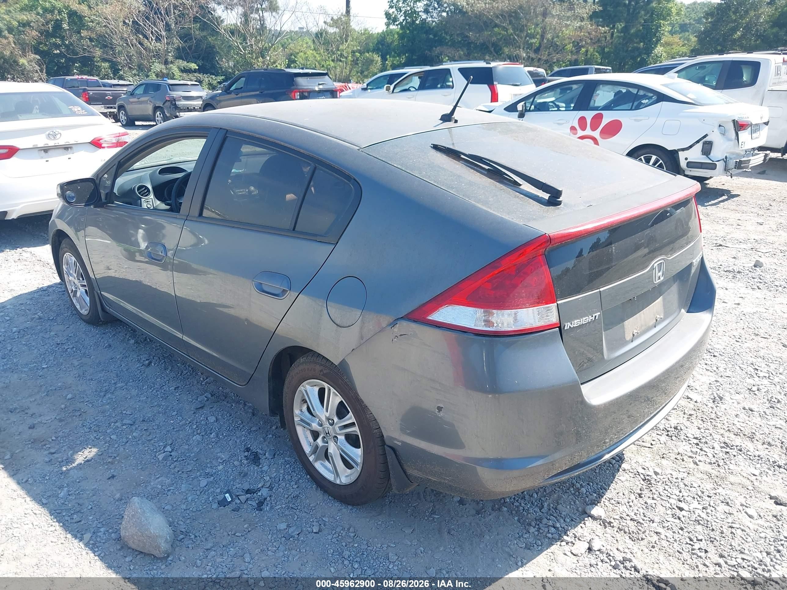 2010 Honda Insight Ex Gray vin: JHMZE2H75AS036258