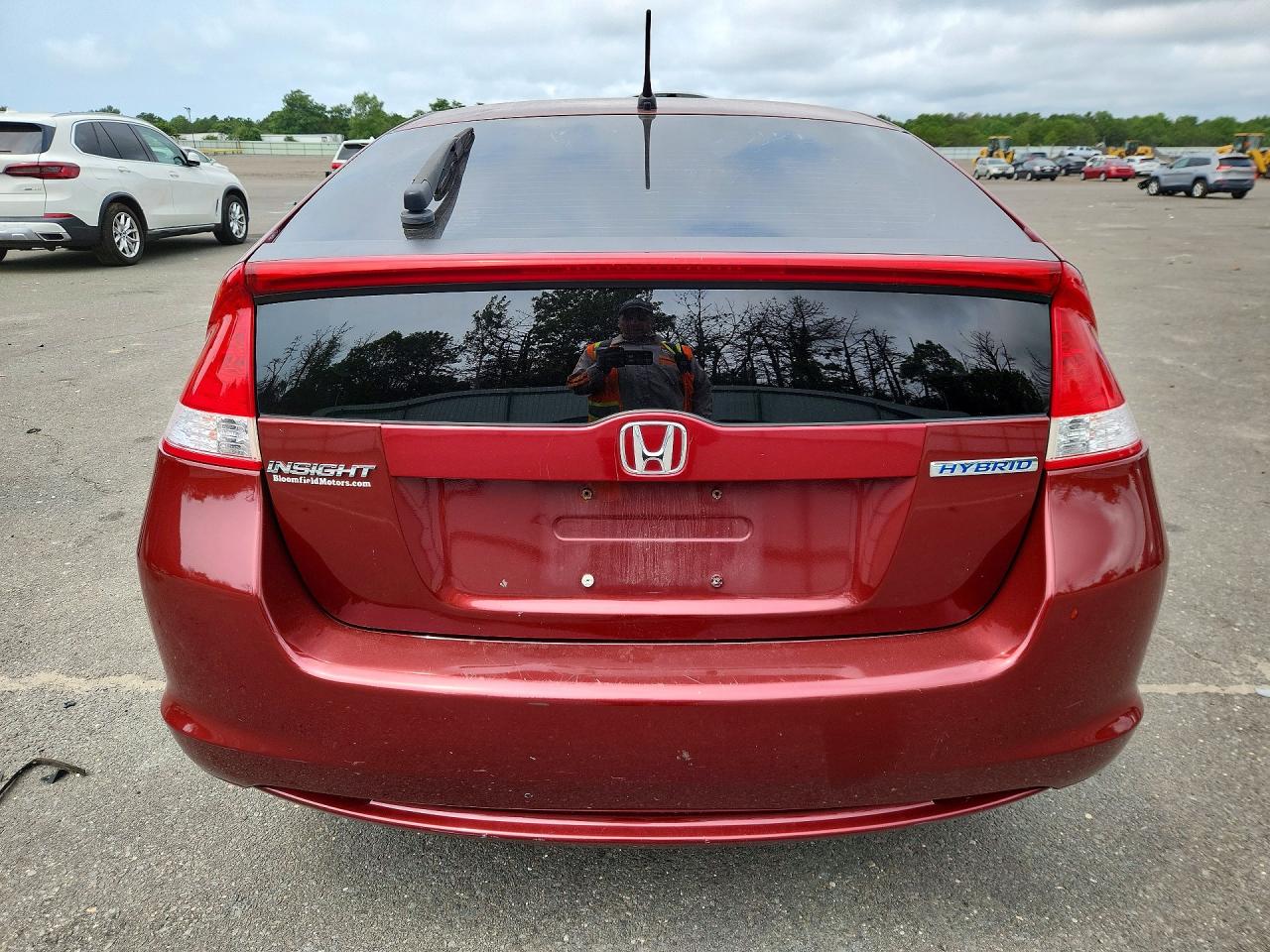 2010 Honda Insight Ex Burgundy vin: JHMZE2H75AS037314
