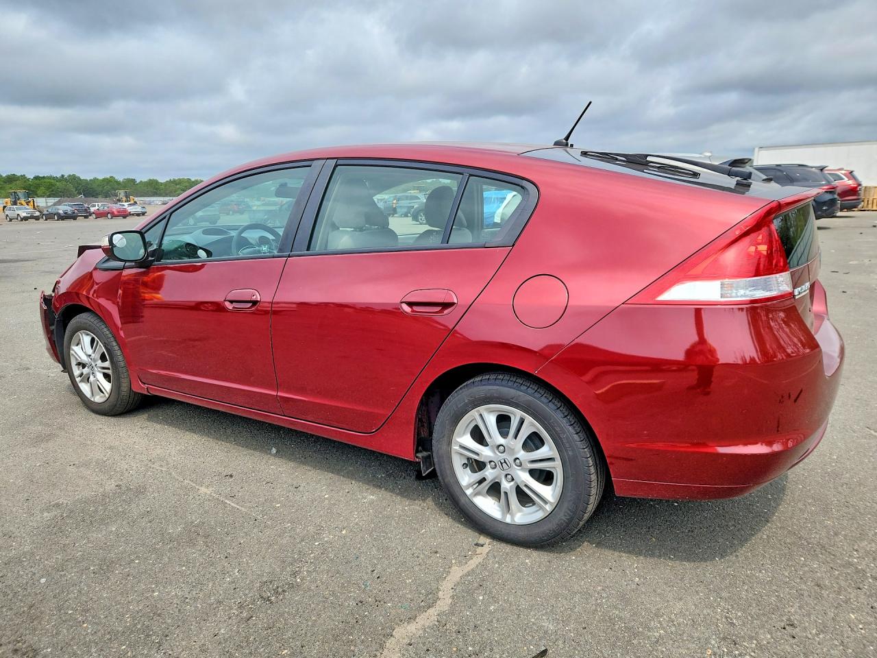 2010 Honda Insight Ex Burgundy vin: JHMZE2H75AS037314